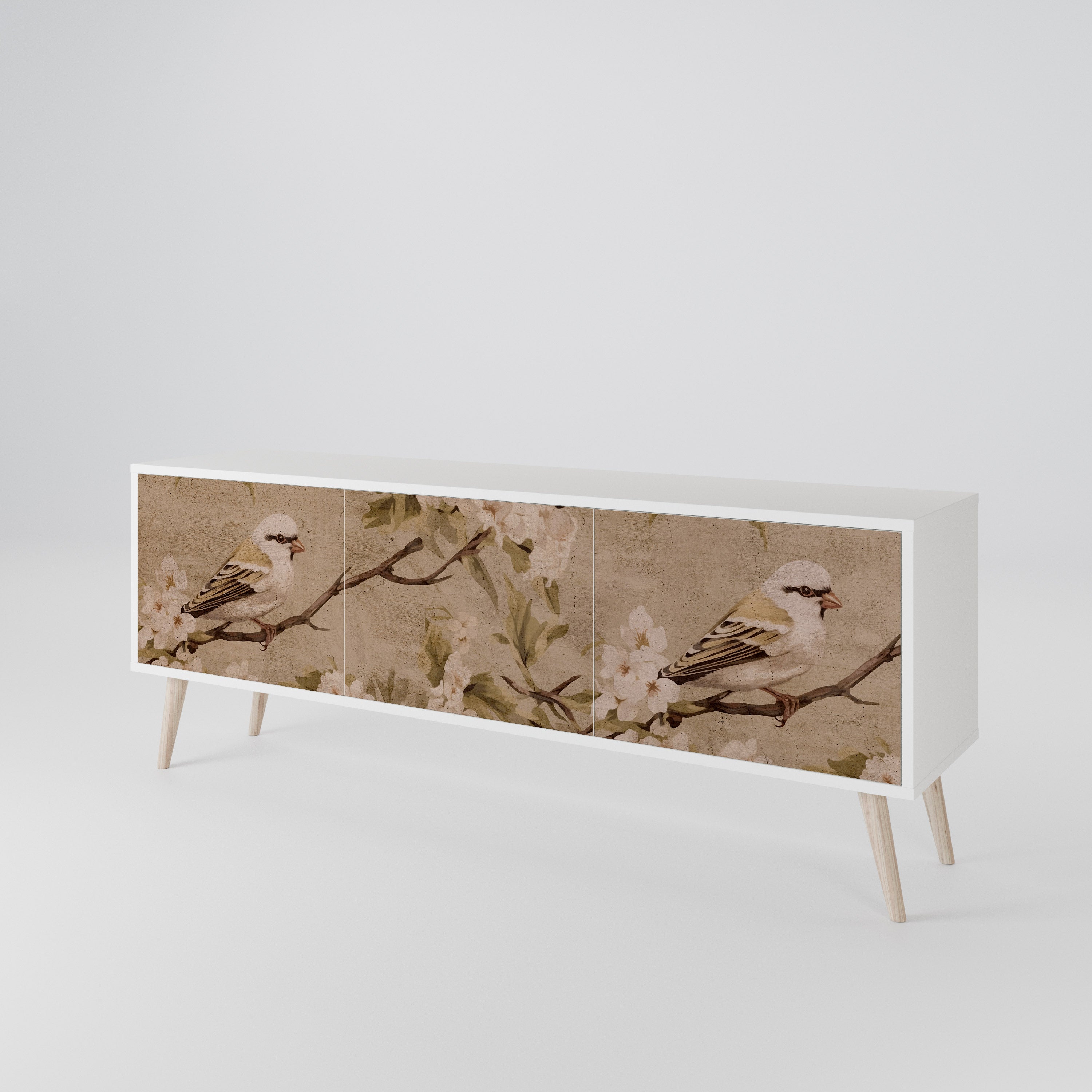 PETAL DISTINGUISH TV-bänk med 3 dörrar