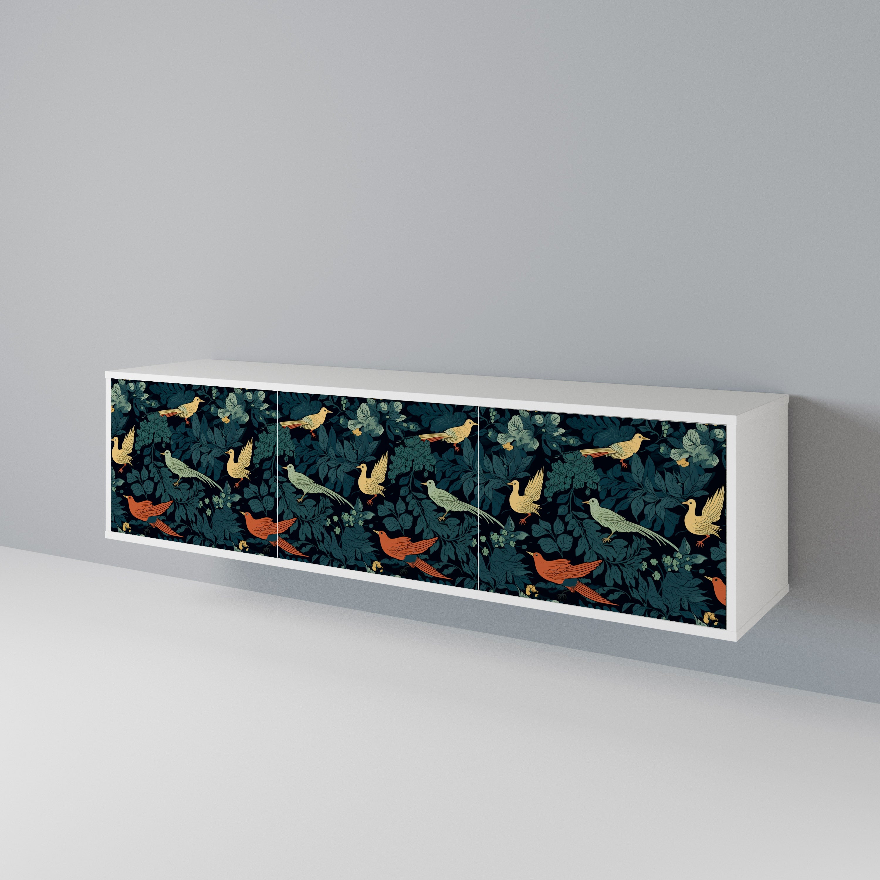 FOWL ORNAMENT TV-bänk med 3 dörrar