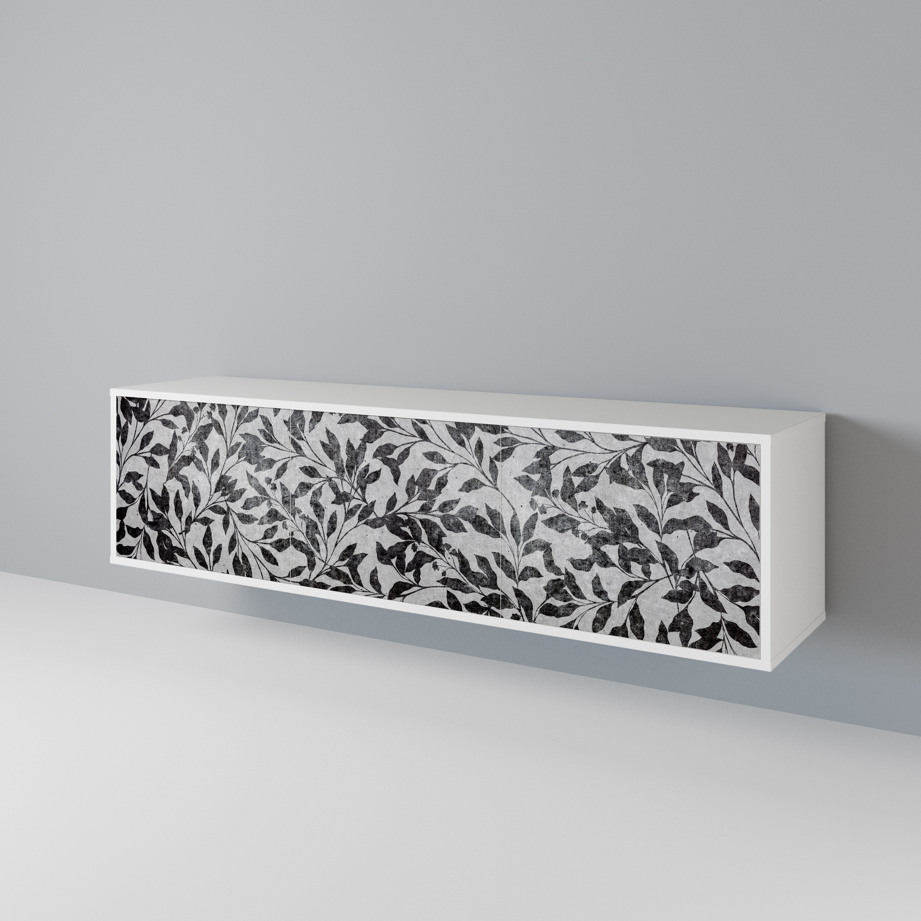 CHARCOAL SPROUT TV-bänk med 3 dörrar
