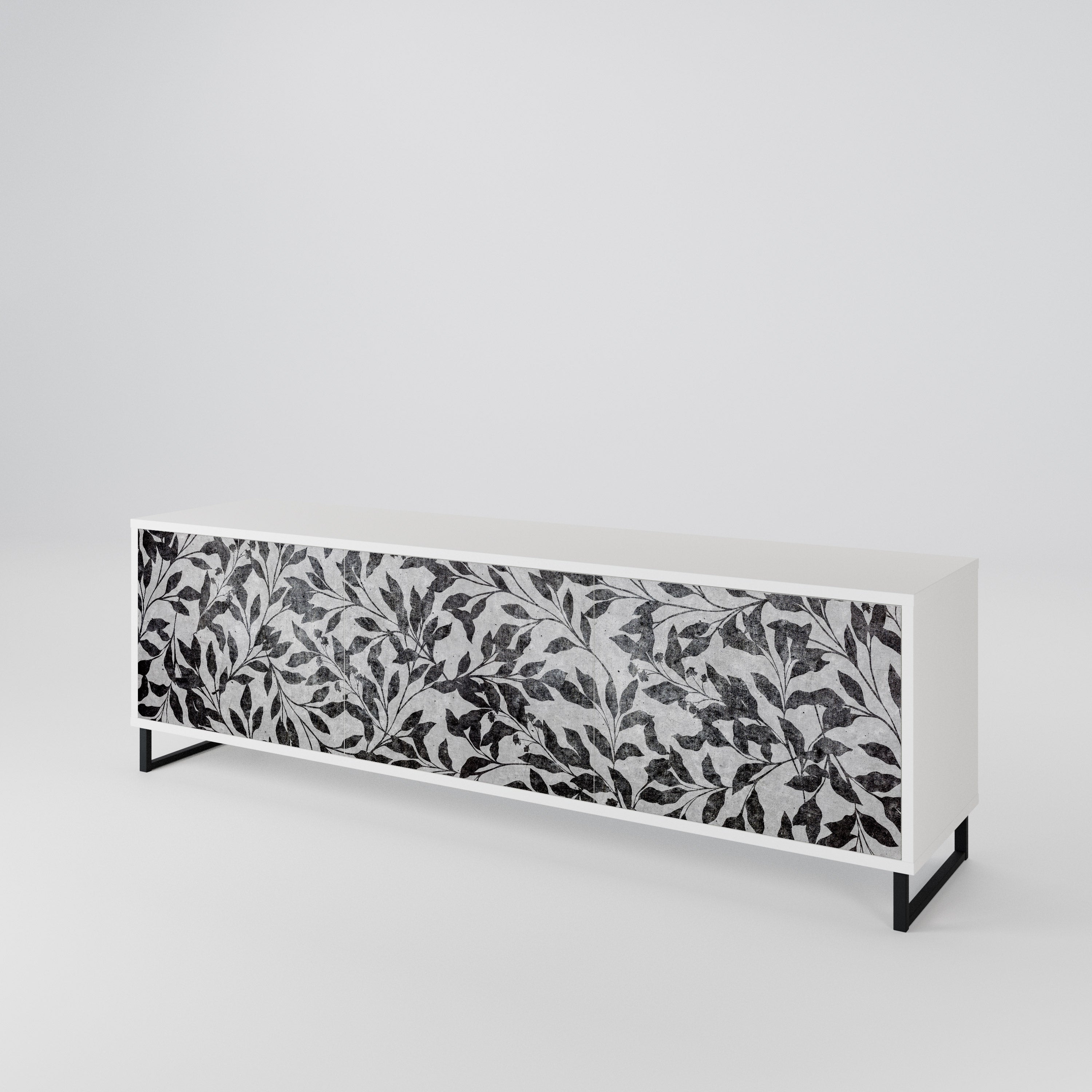 CHARCOAL SPROUT TV-bänk med 3 dörrar