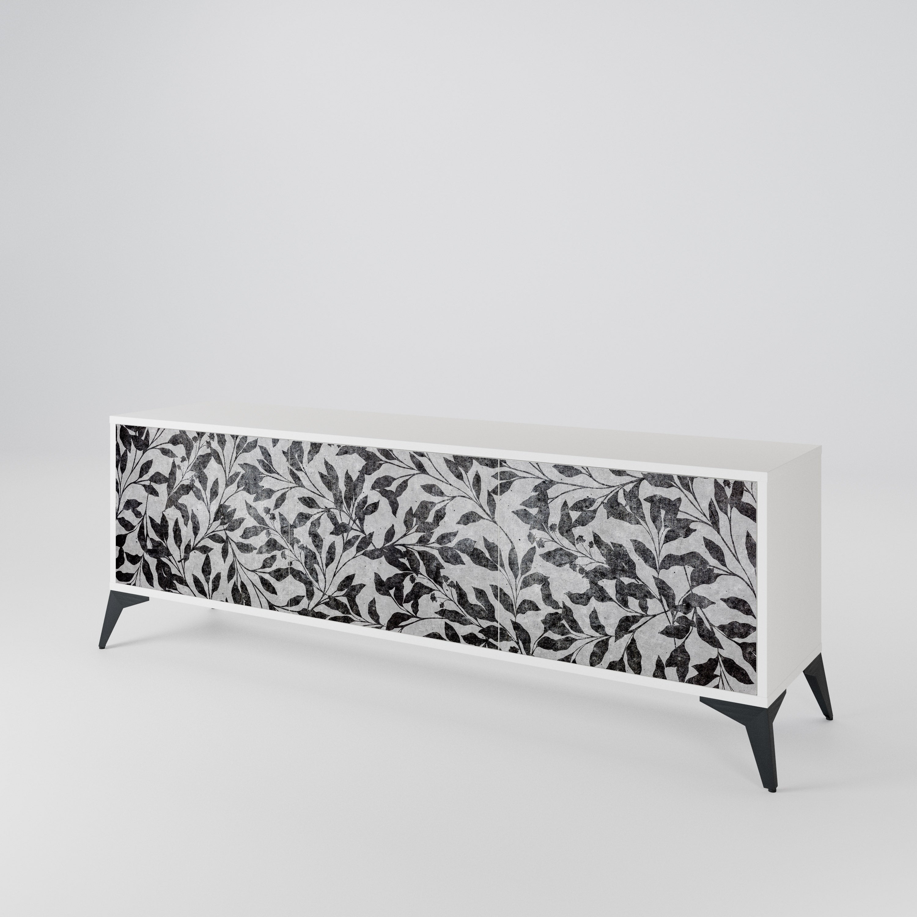 CHARCOAL SPROUT TV-bänk med 3 dörrar