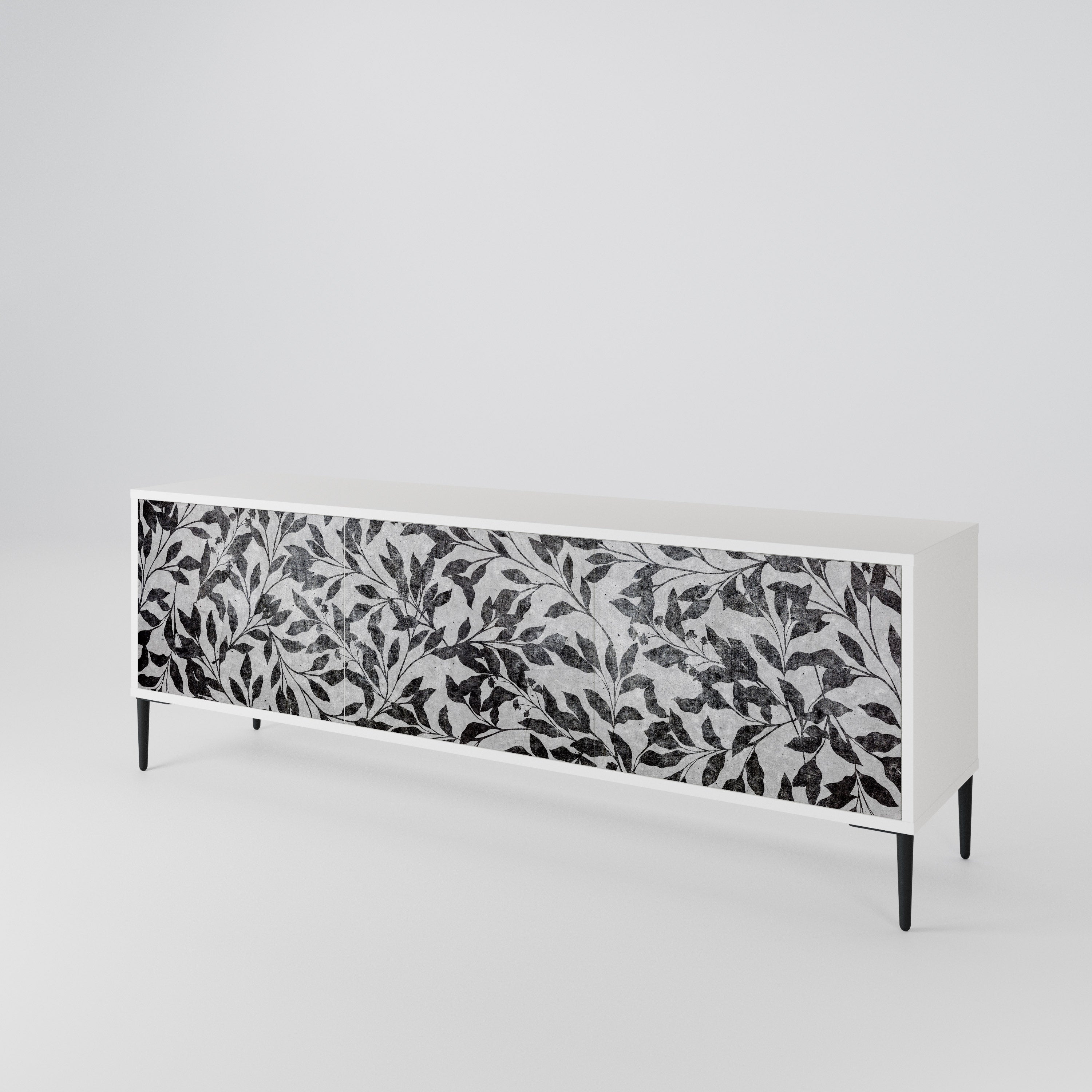 CHARCOAL SPROUT TV-bänk med 3 dörrar