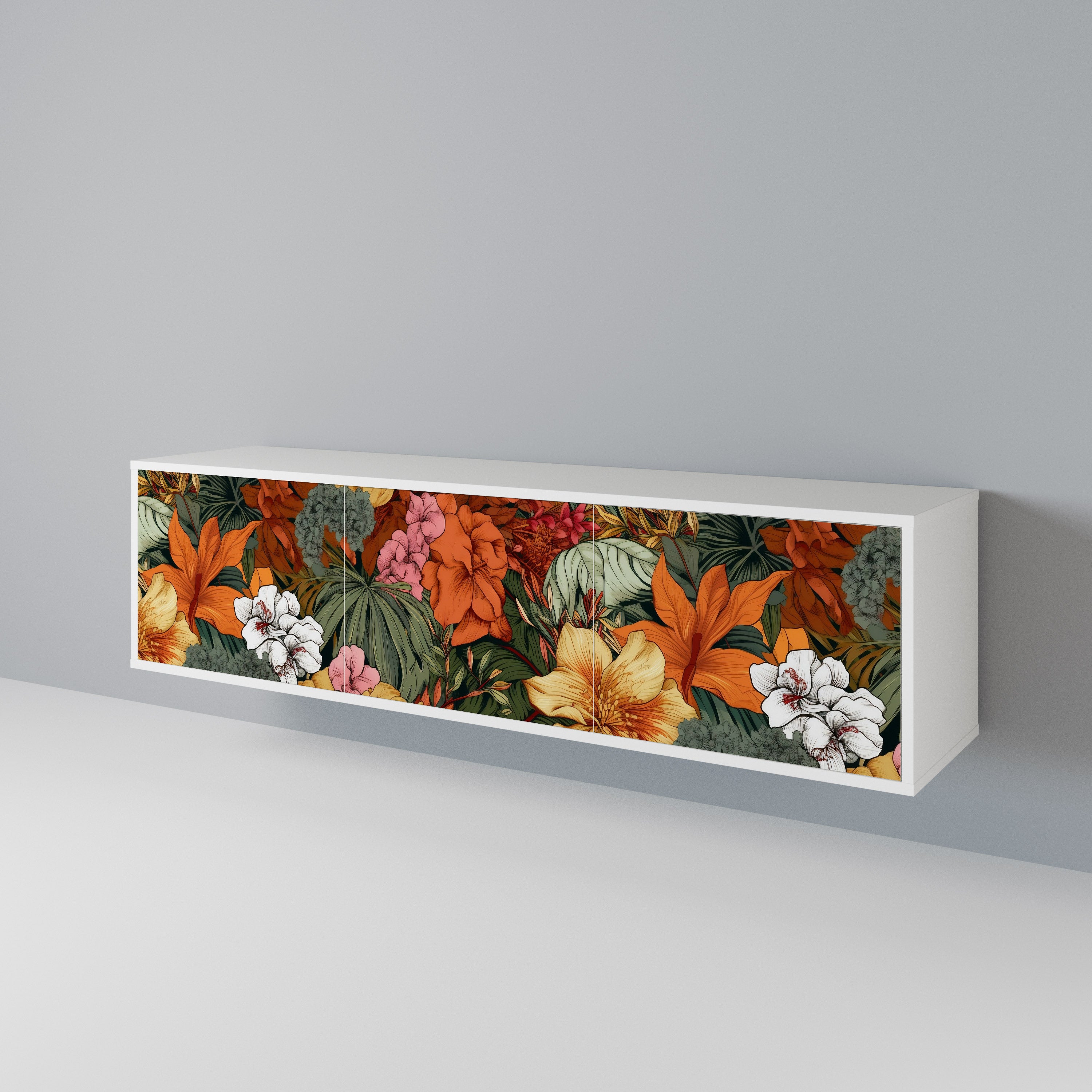 RADIANT FLORA TV-bänk med 3 dörrar