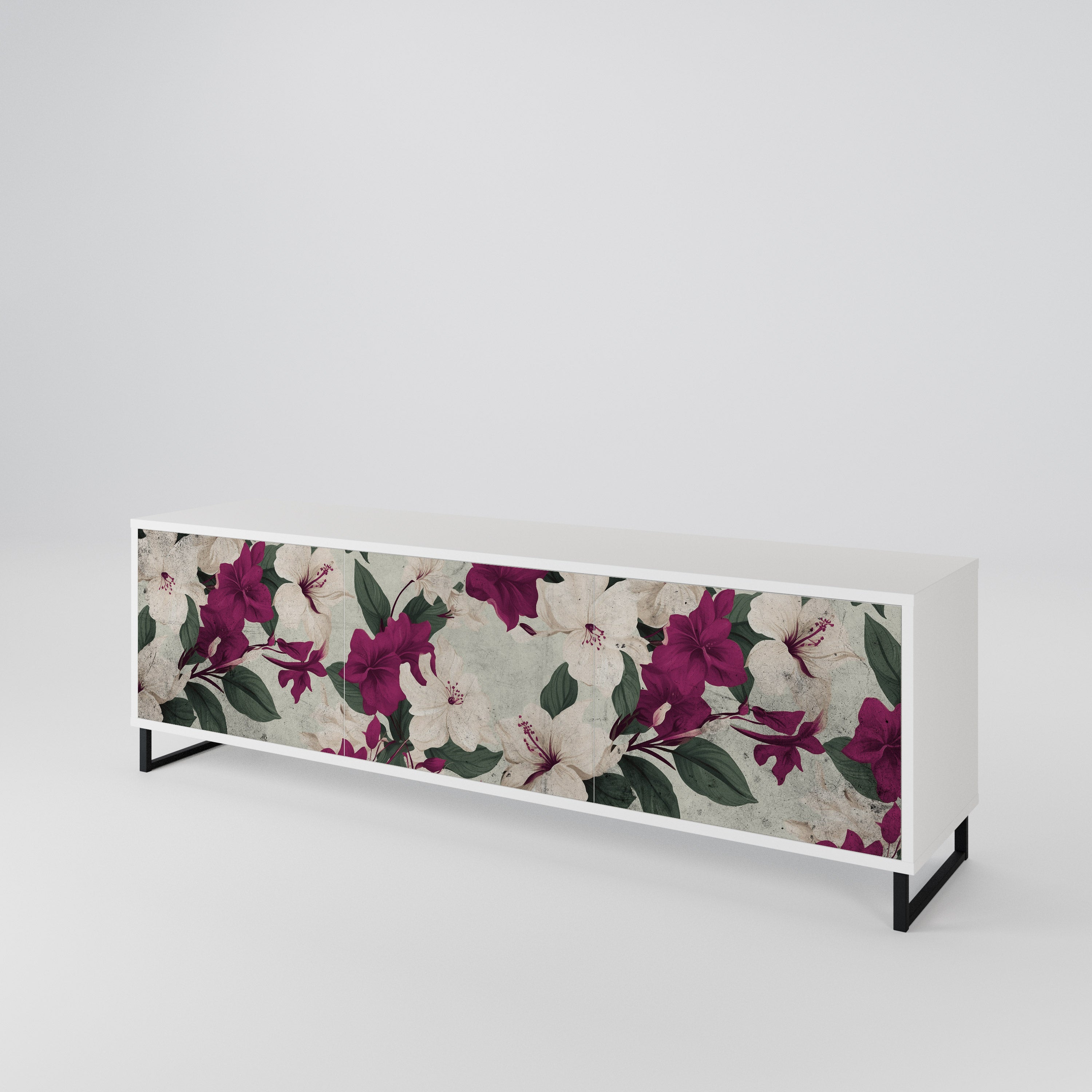 FLOWERET DREAM TV-bänk med 3 dörrar