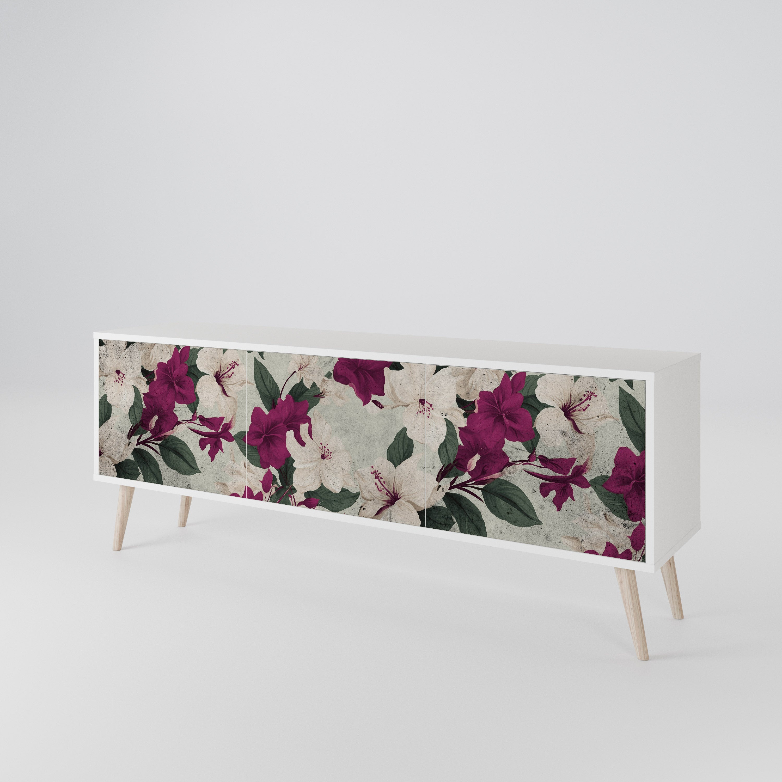 FLOWERET DREAM TV-bänk med 3 dörrar