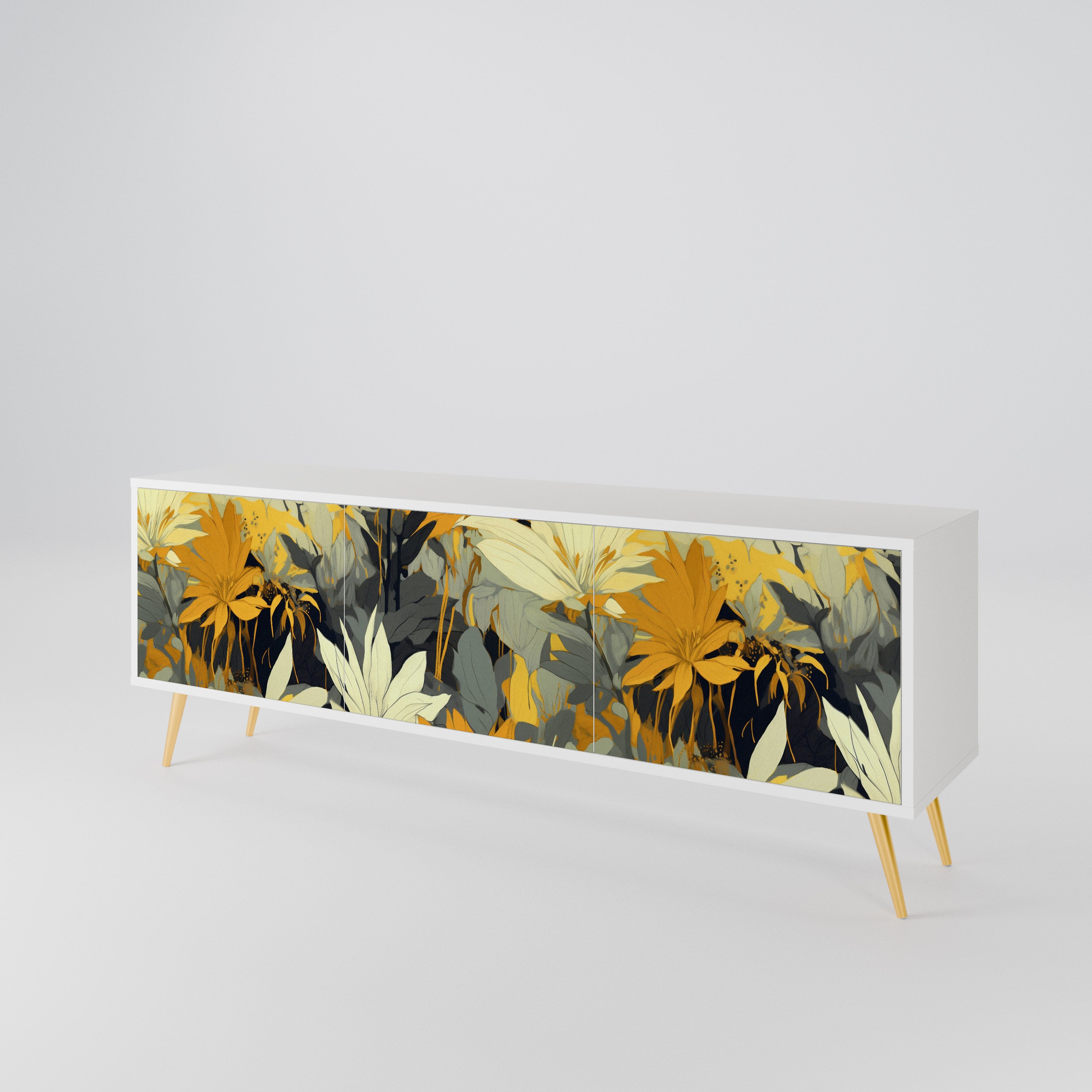 SUNKISSED LILY TV-bänk med 3 dörrar