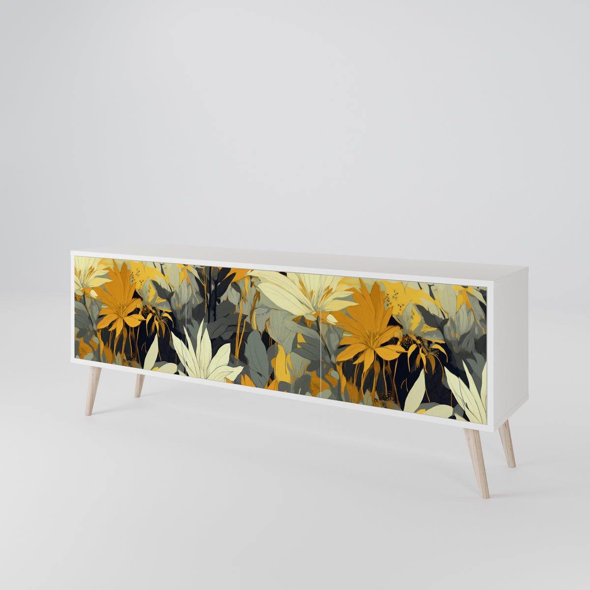 SUNKISSED LILY TV-bänk med 3 dörrar