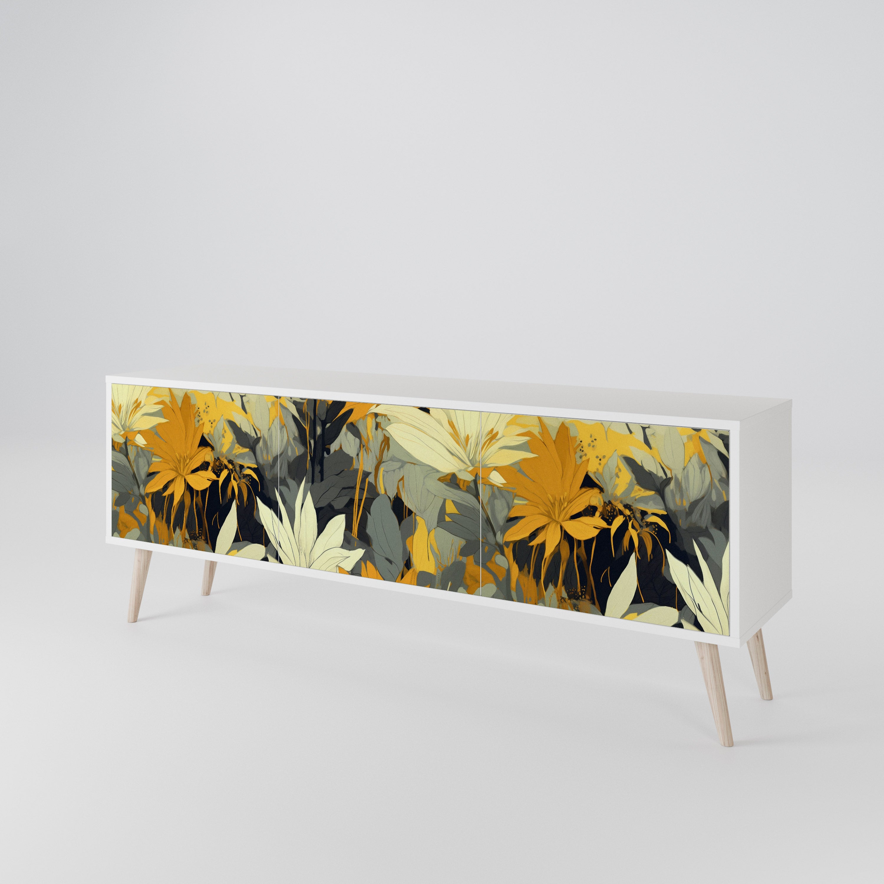 SUNKISSED LILY TV-bänk med 3 dörrar