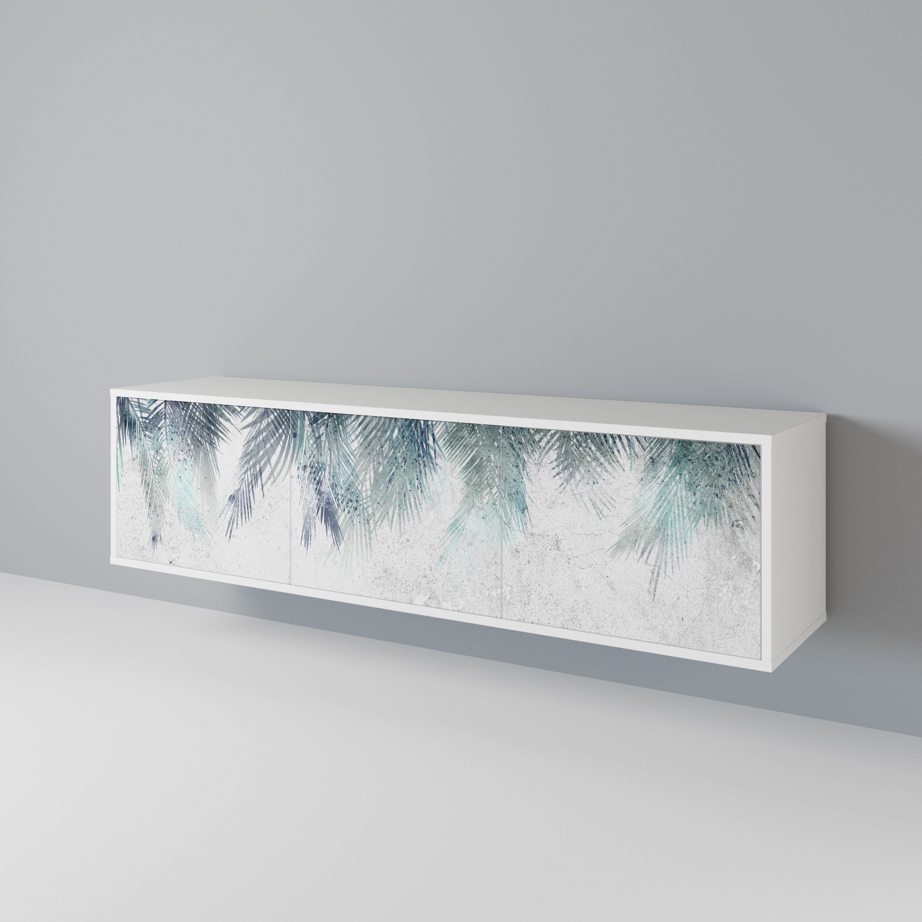 PALM VEIL TV-bänk med 3 dörrar