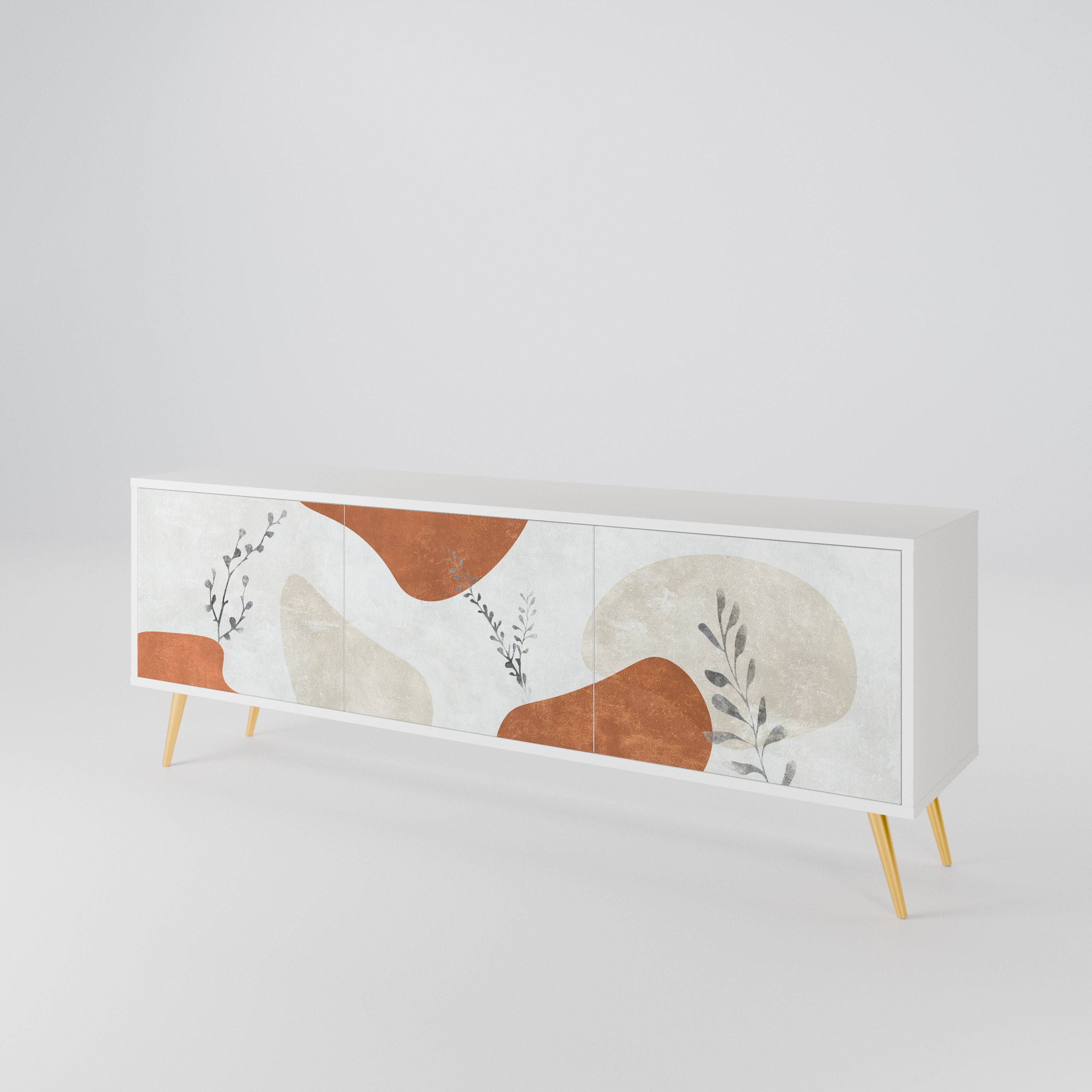 TRANQUIL TWIG TV-bänk med 3 dörrar