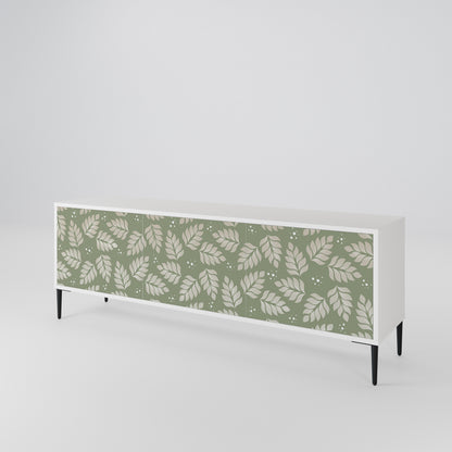 LEAVES ON GREEN TV-bänk med 3 dörrar