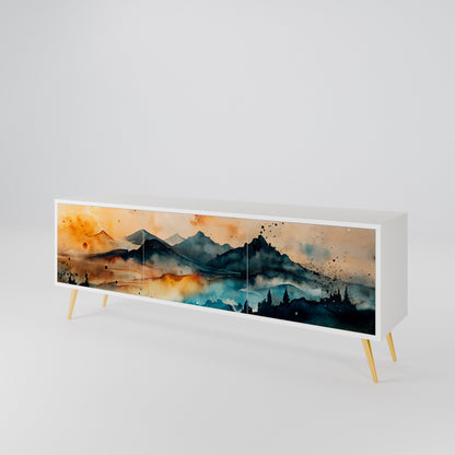 OMINOUS MOUNTAINS TV-bänk med 3 dörrar