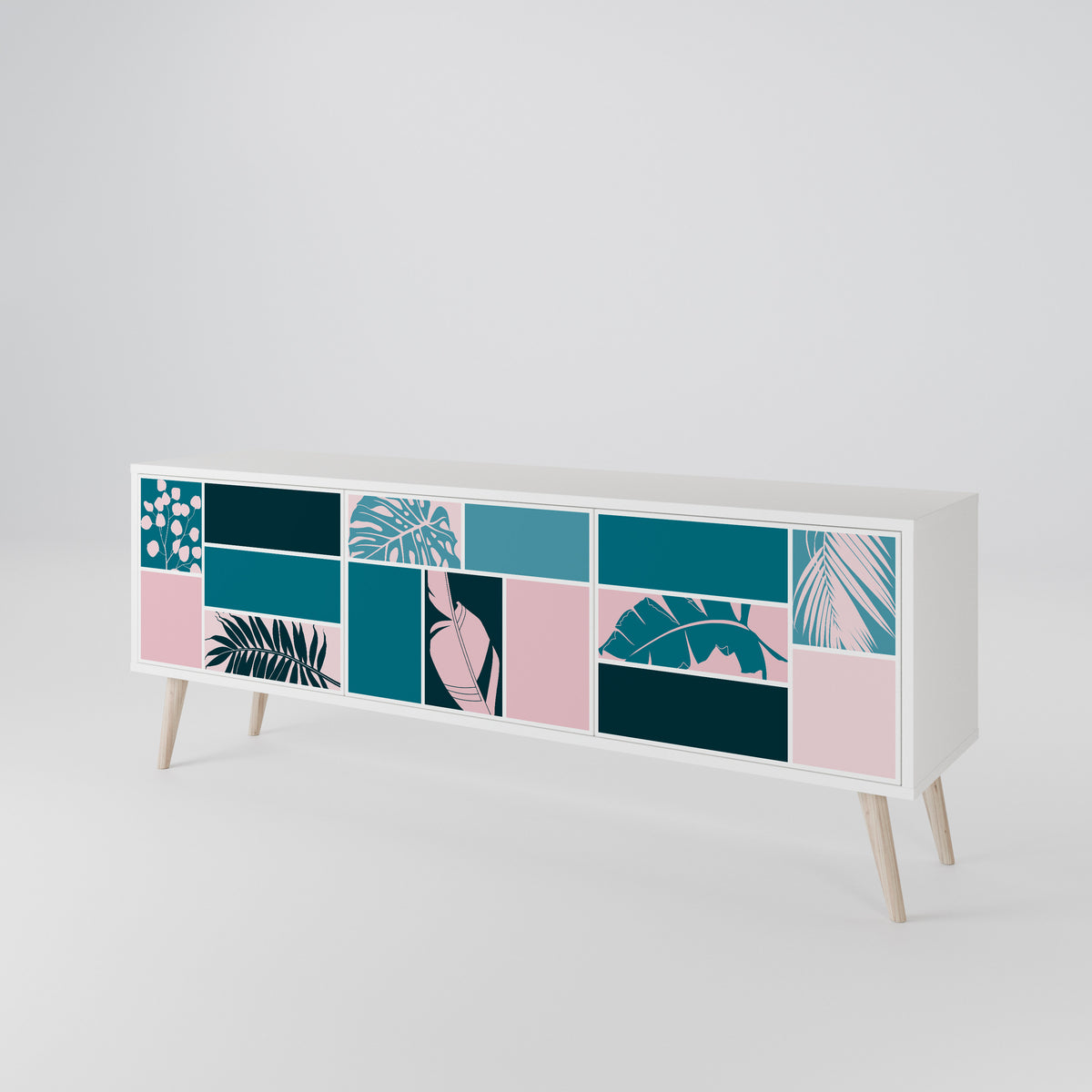 COMBINATION OF SHAPES TV-bänk med 3 dörrar