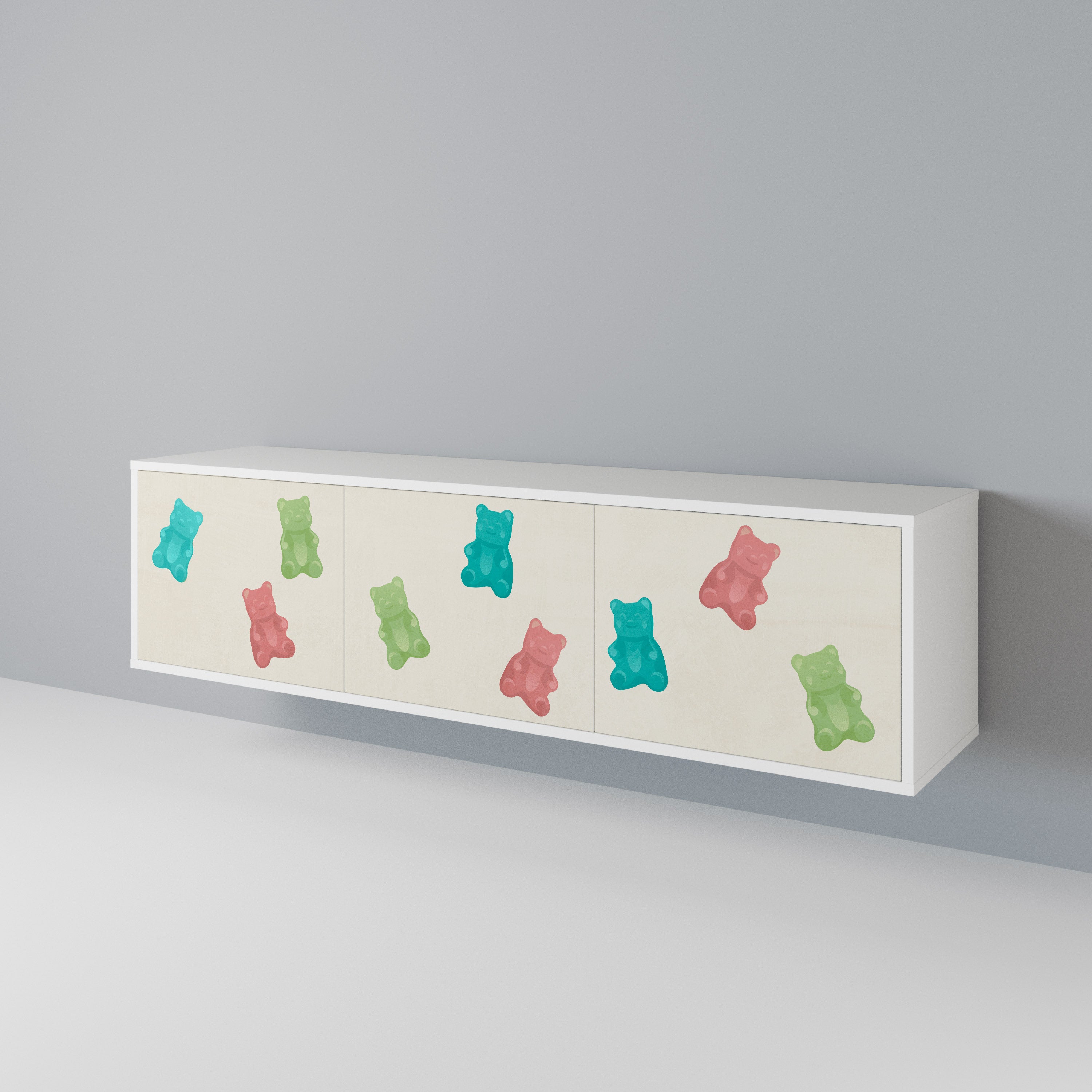 GUMMY BEARS TV-bänk med 3 dörrar