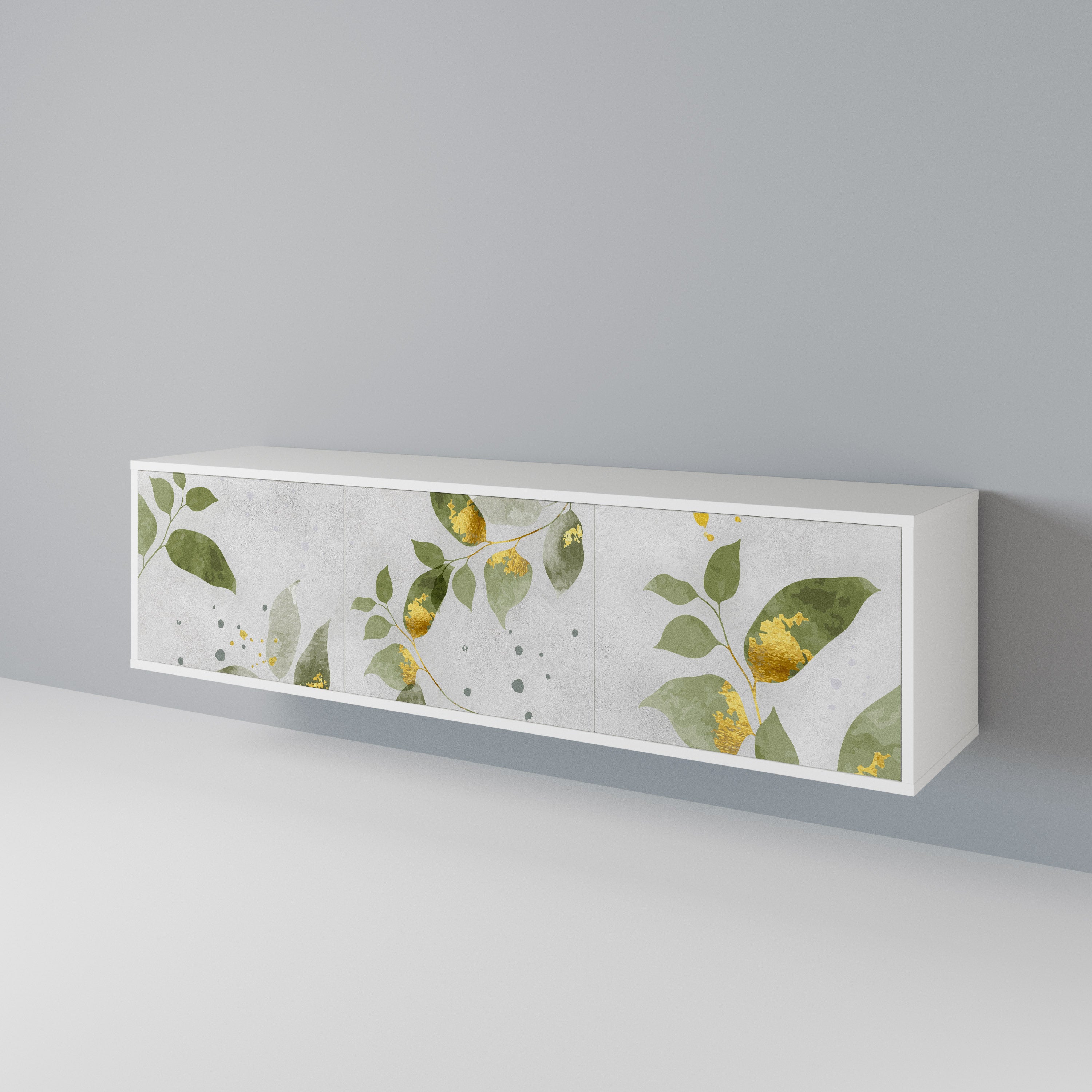 ELEGANT BOTANICS TV-bänk med 3 dörrar