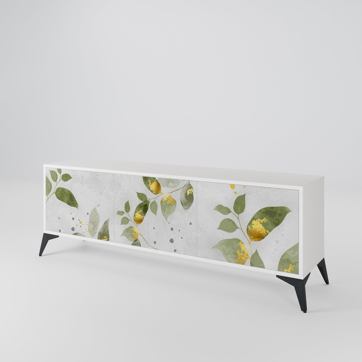 ELEGANT BOTANICS TV-bänk med 3 dörrar