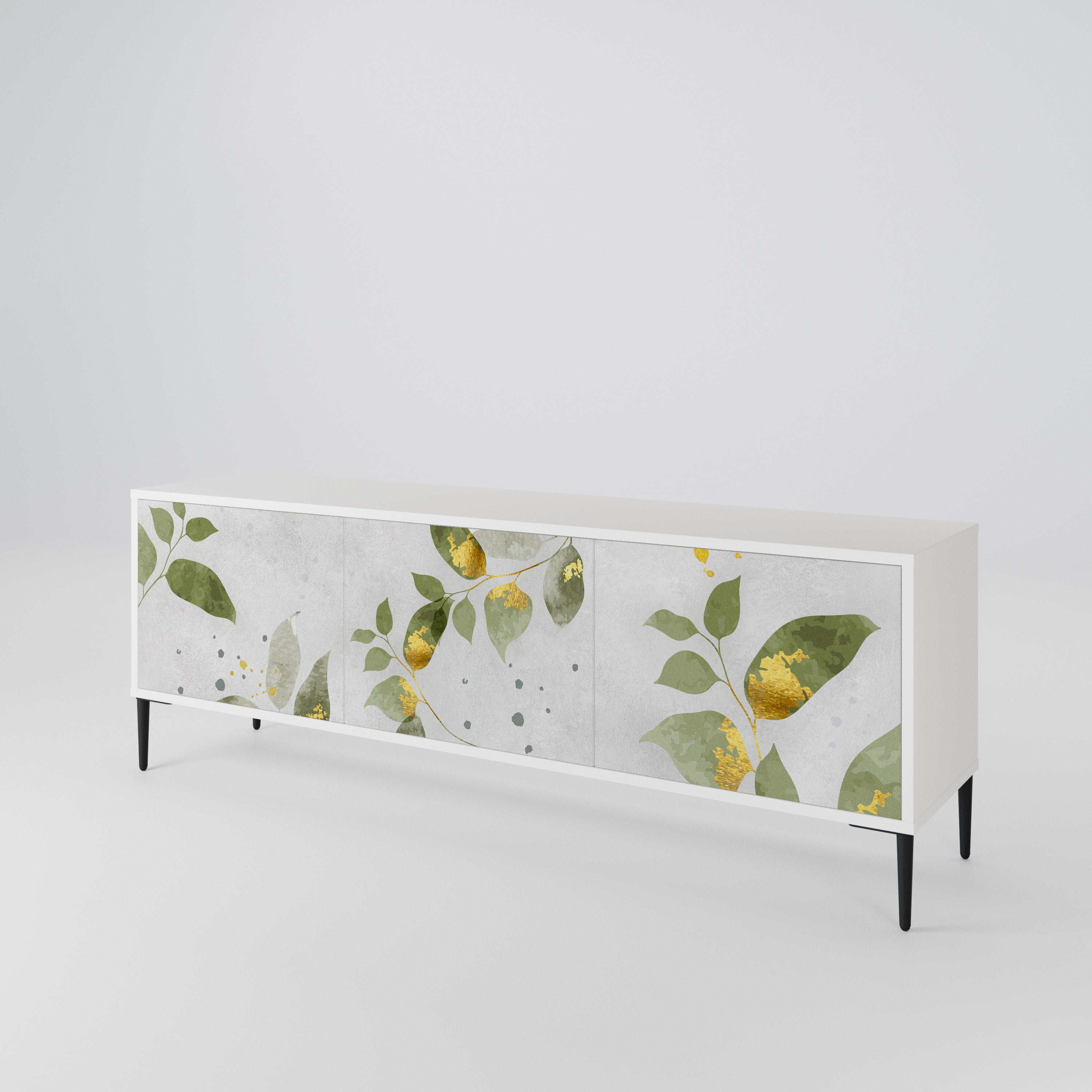 ELEGANT BOTANICS TV-bänk med 3 dörrar