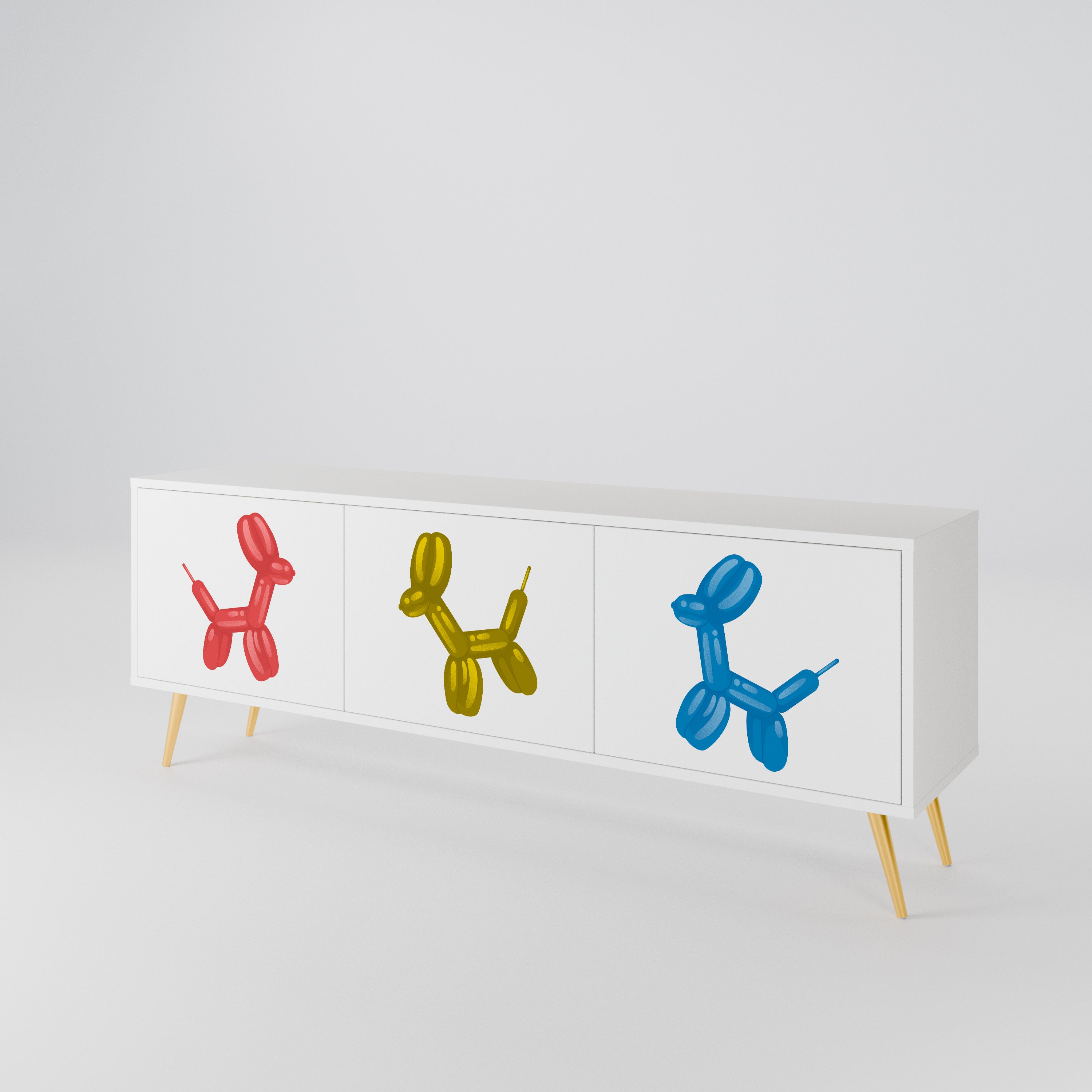 CHILDHOOD MEMORY TV-bänk med 3 dörrar