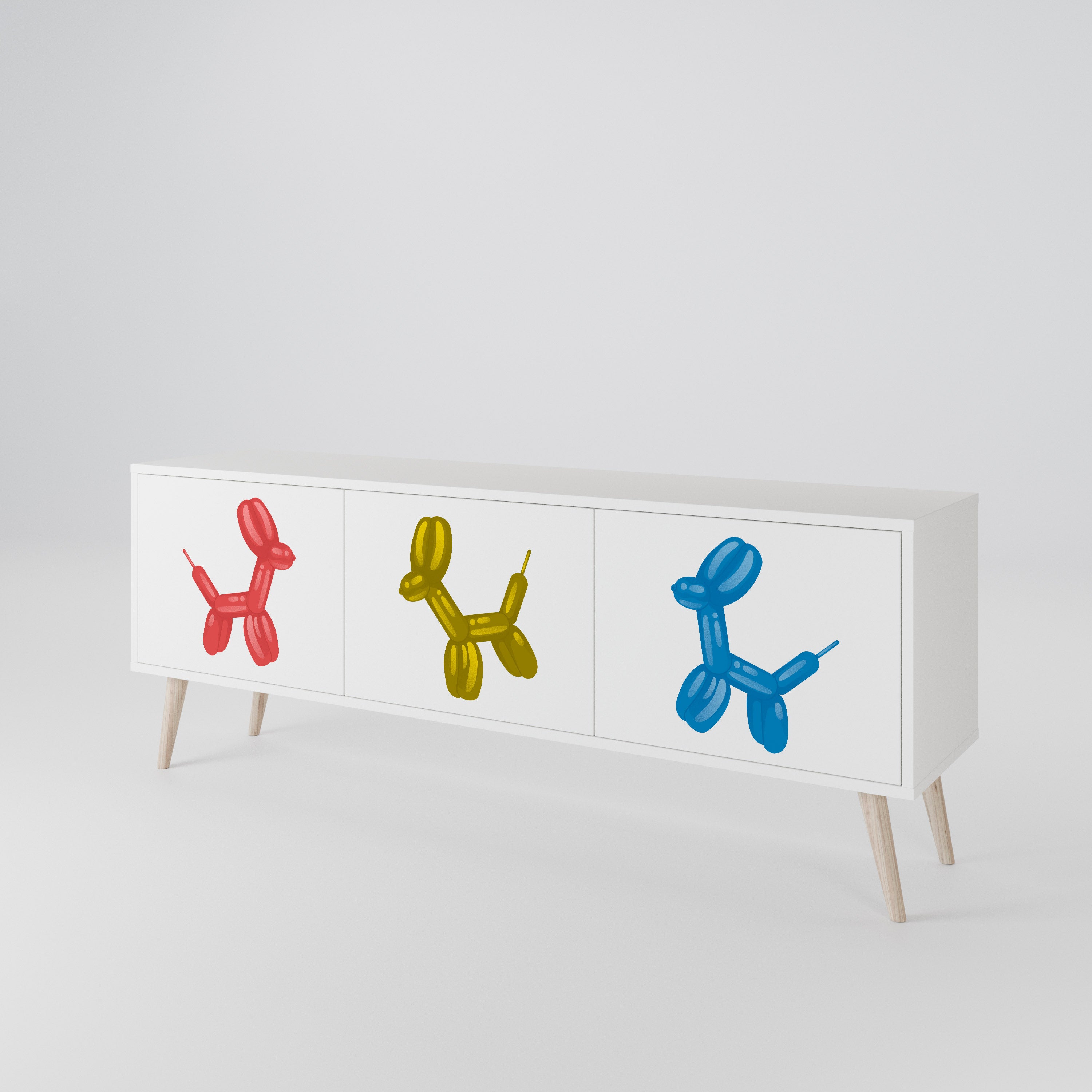 CHILDHOOD MEMORY TV-bänk med 3 dörrar