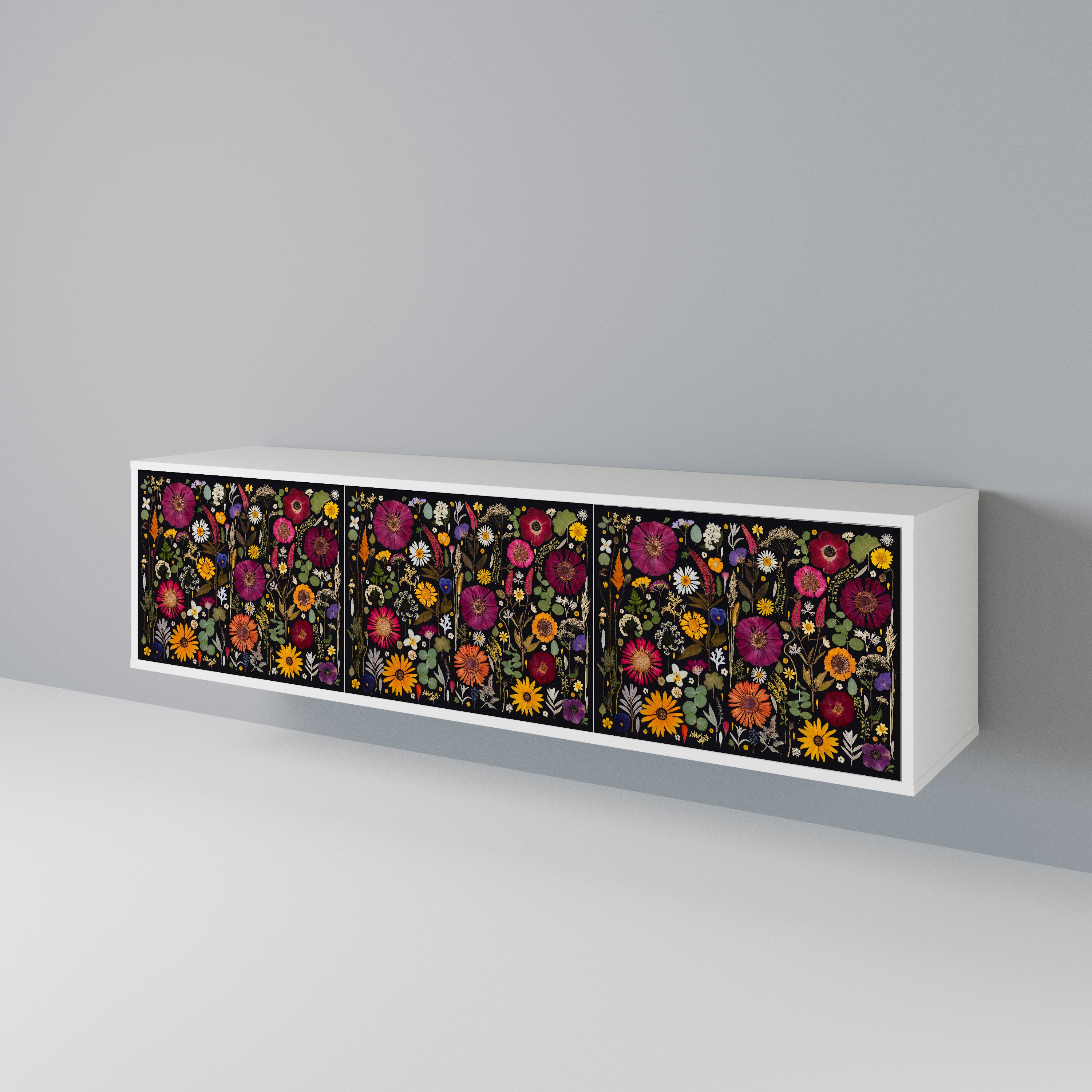 MIDNIGHT GARDEN 3-Door TV Cabinet