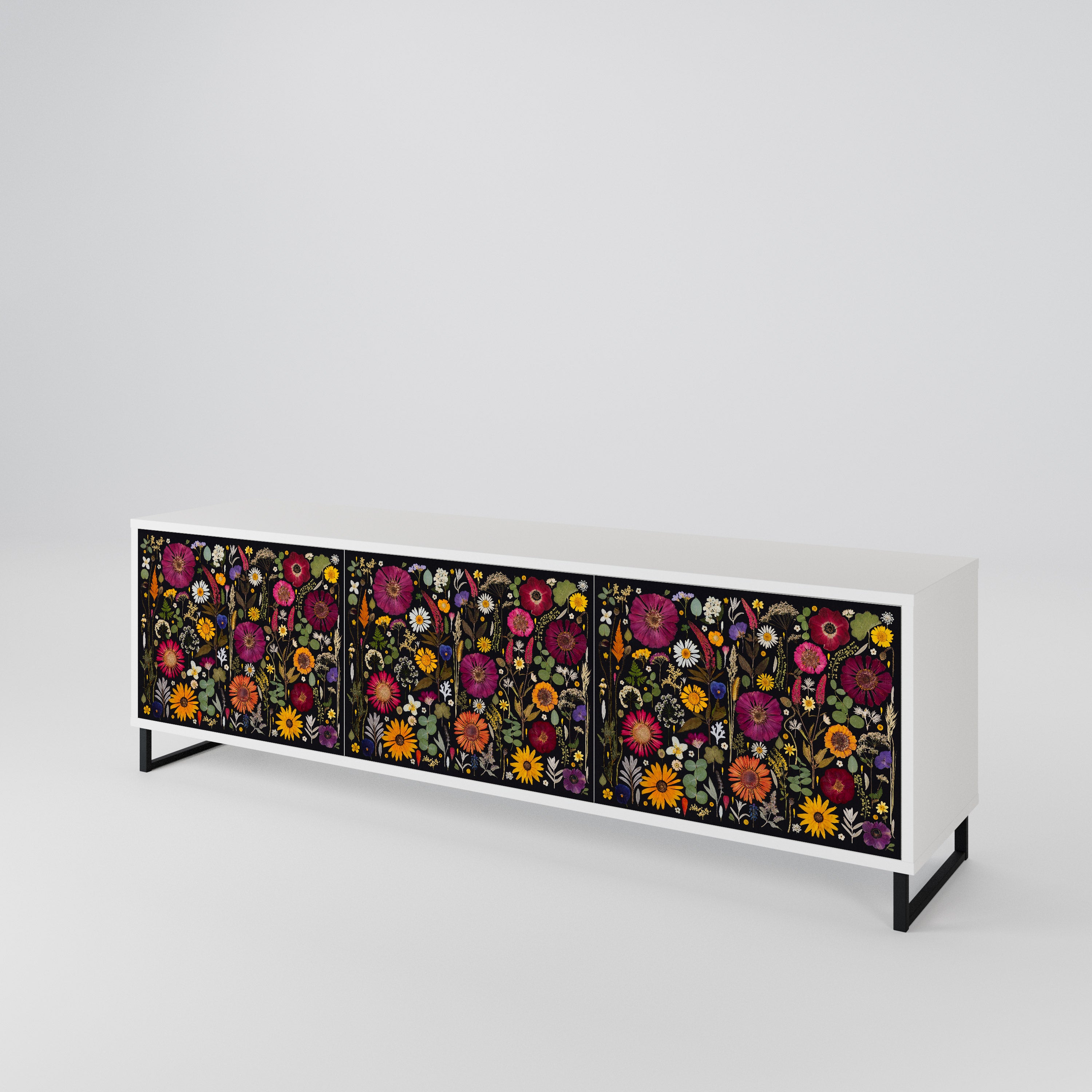 MIDNIGHT GARDEN 3-Door TV Cabinet