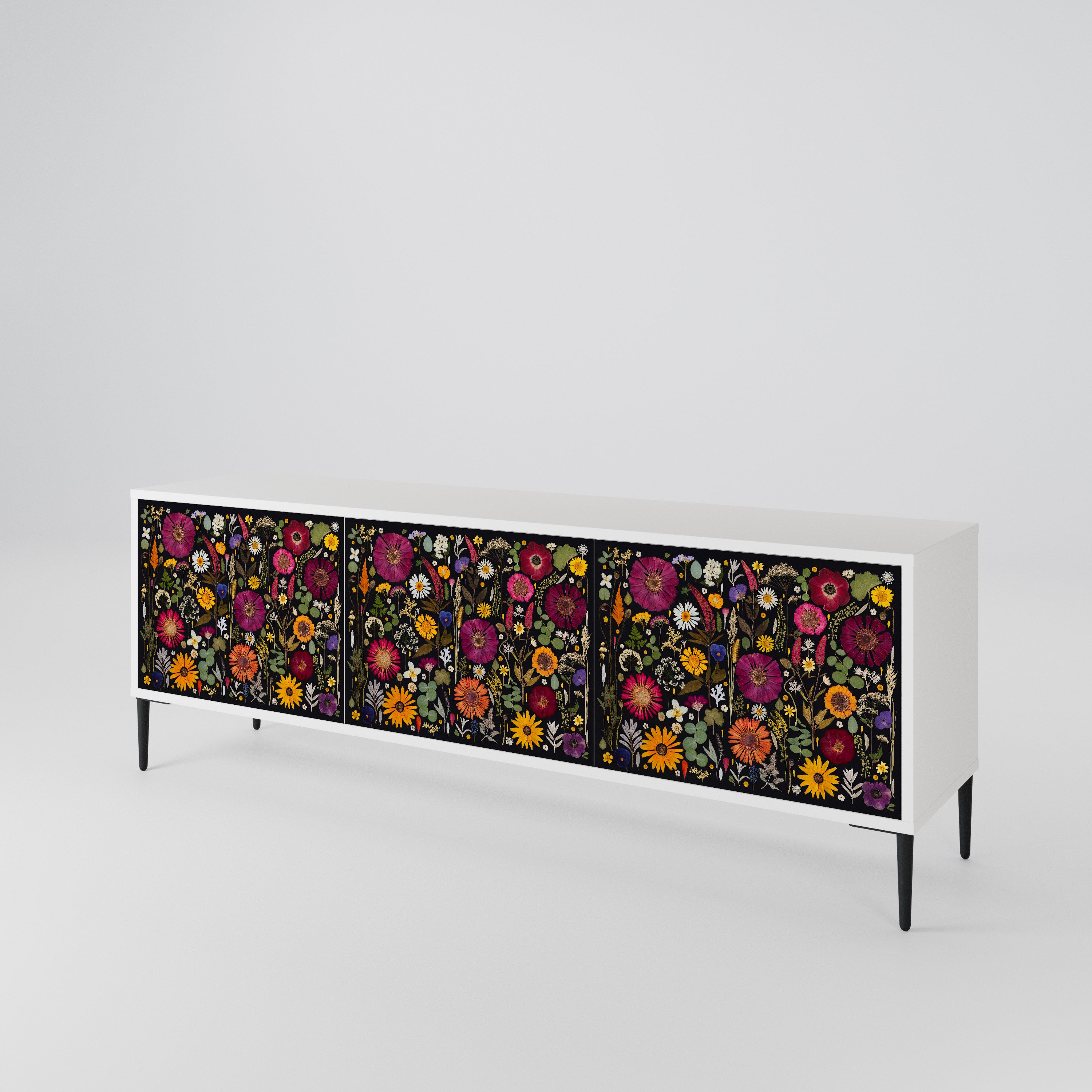 MIDNIGHT GARDEN 3-Door TV Cabinet