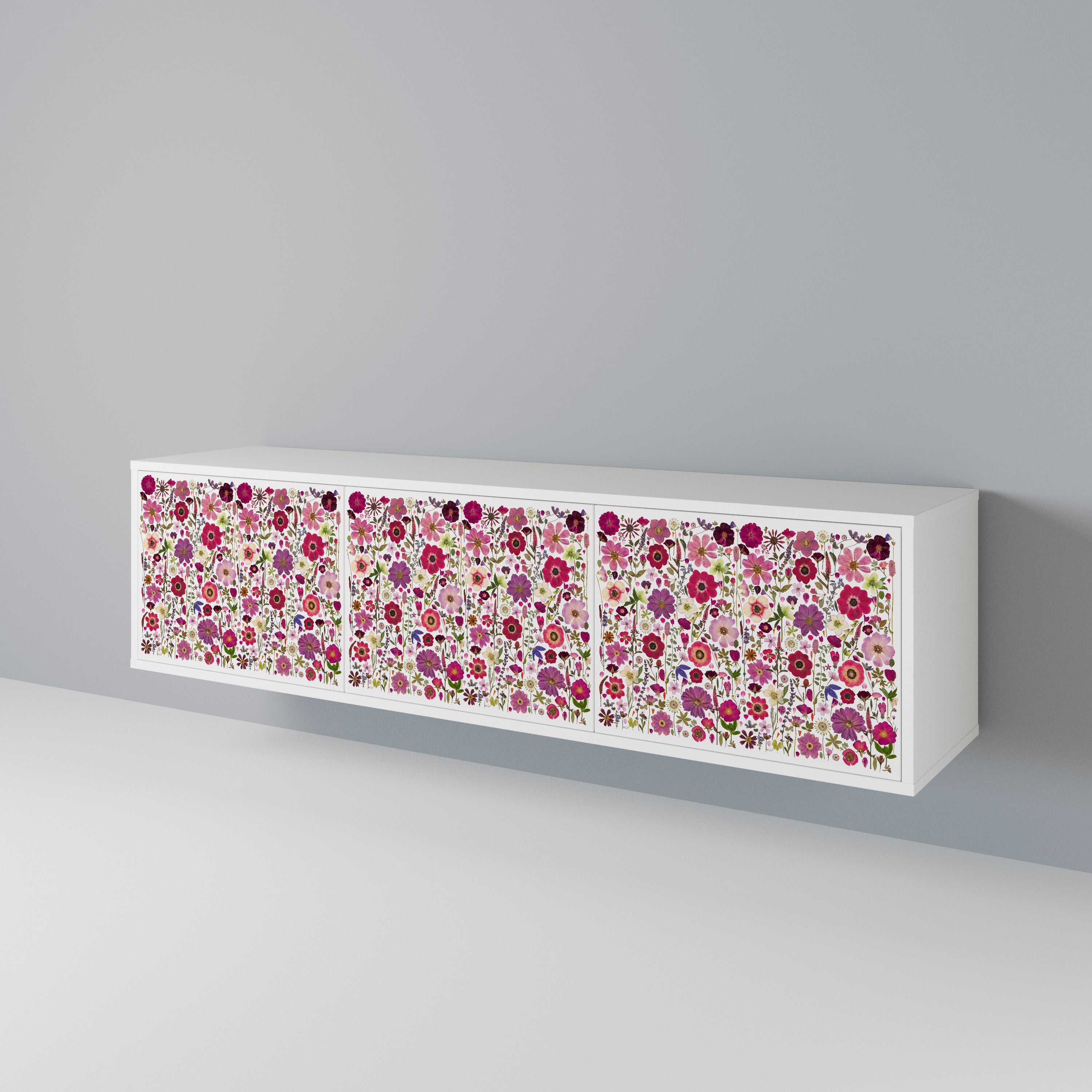 PETAL GARDEN 3-Door TV Cabinet