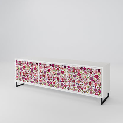 PETAL GARDEN 3-Door TV Cabinet