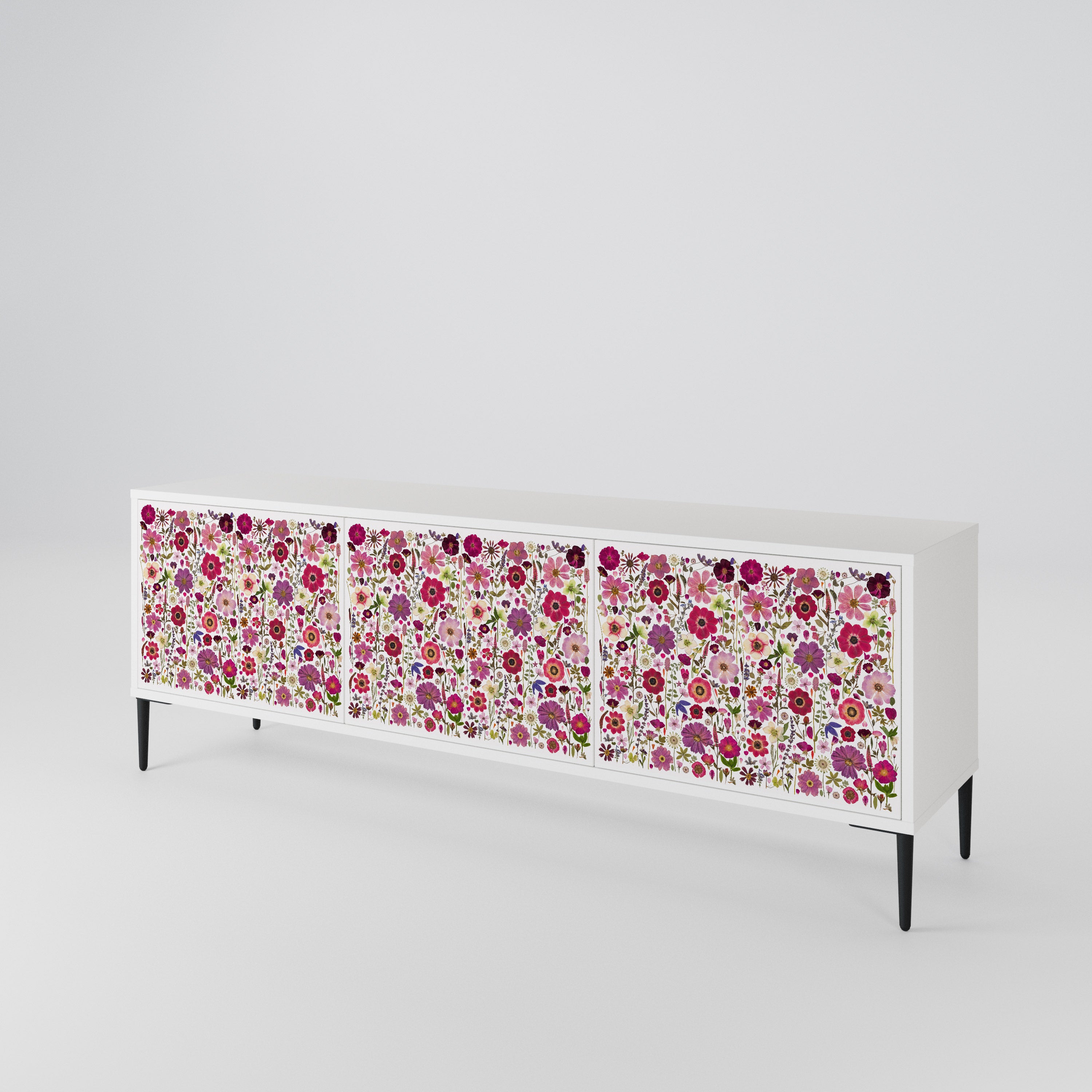 PETAL GARDEN 3-Door TV Cabinet