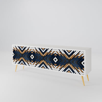 ARTFUL GEOMETRY TV-bänk med 3 dörrar