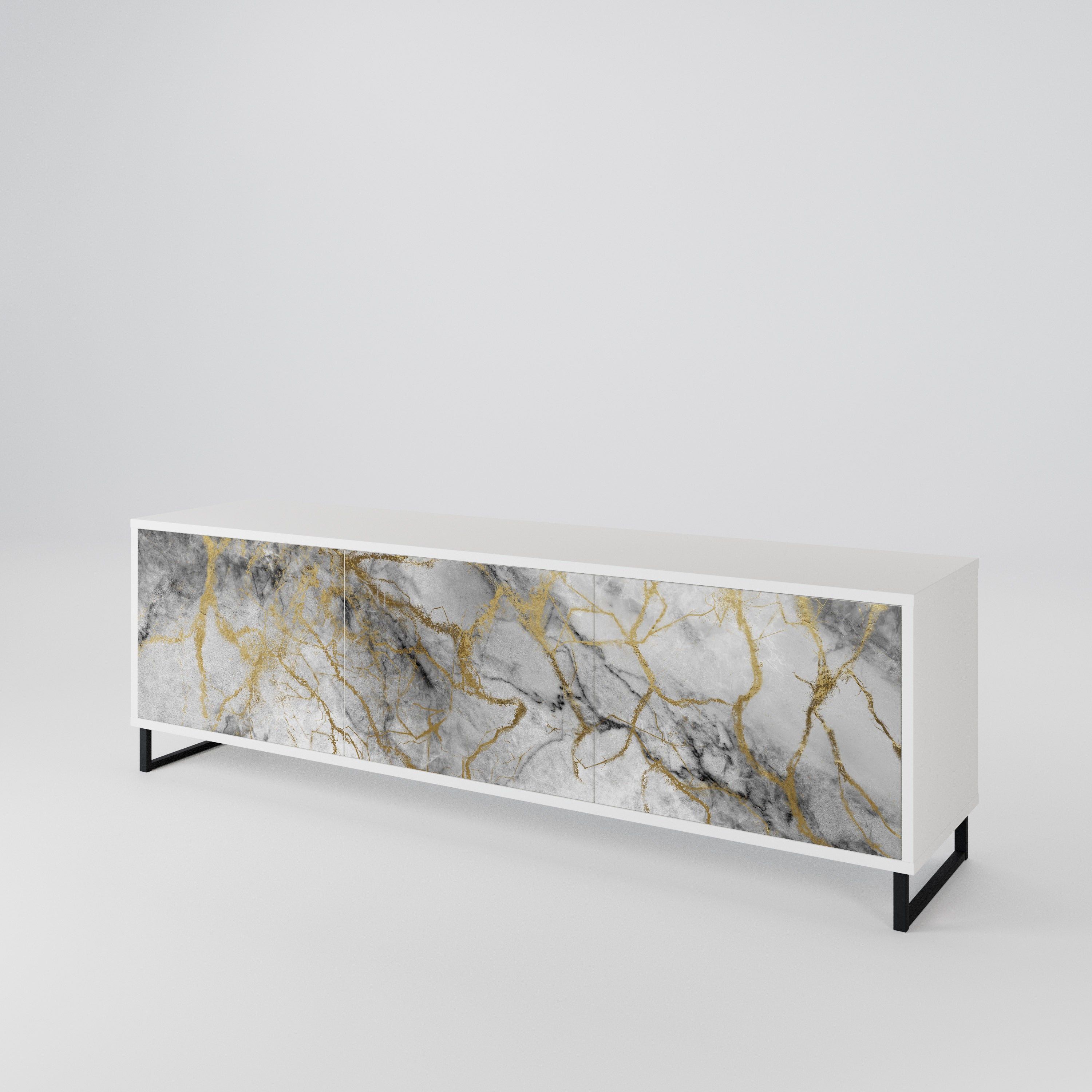 TIMELESS GLIDE TV-bänk med 3 dörrar