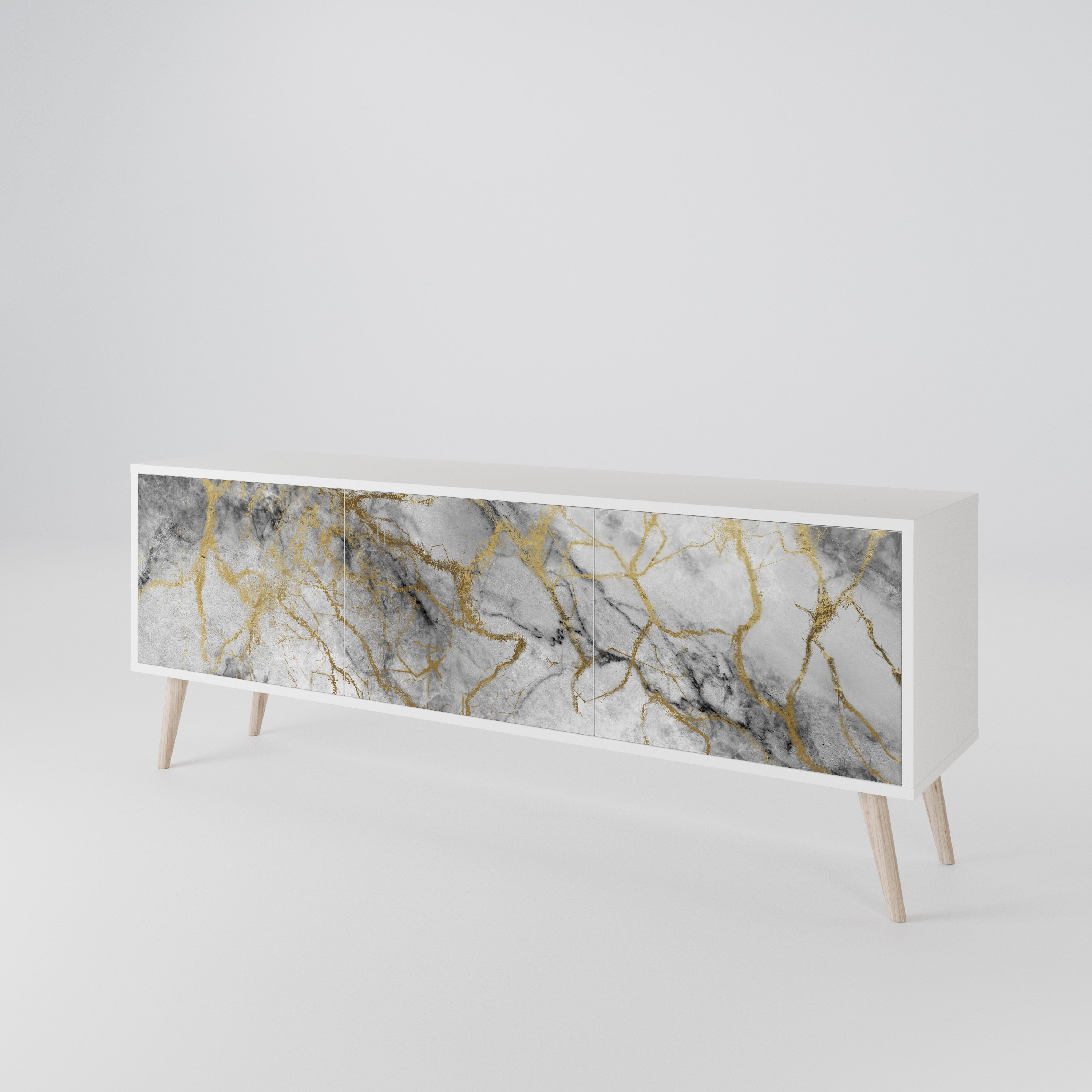 TIMELESS GLIDE TV-bänk med 3 dörrar