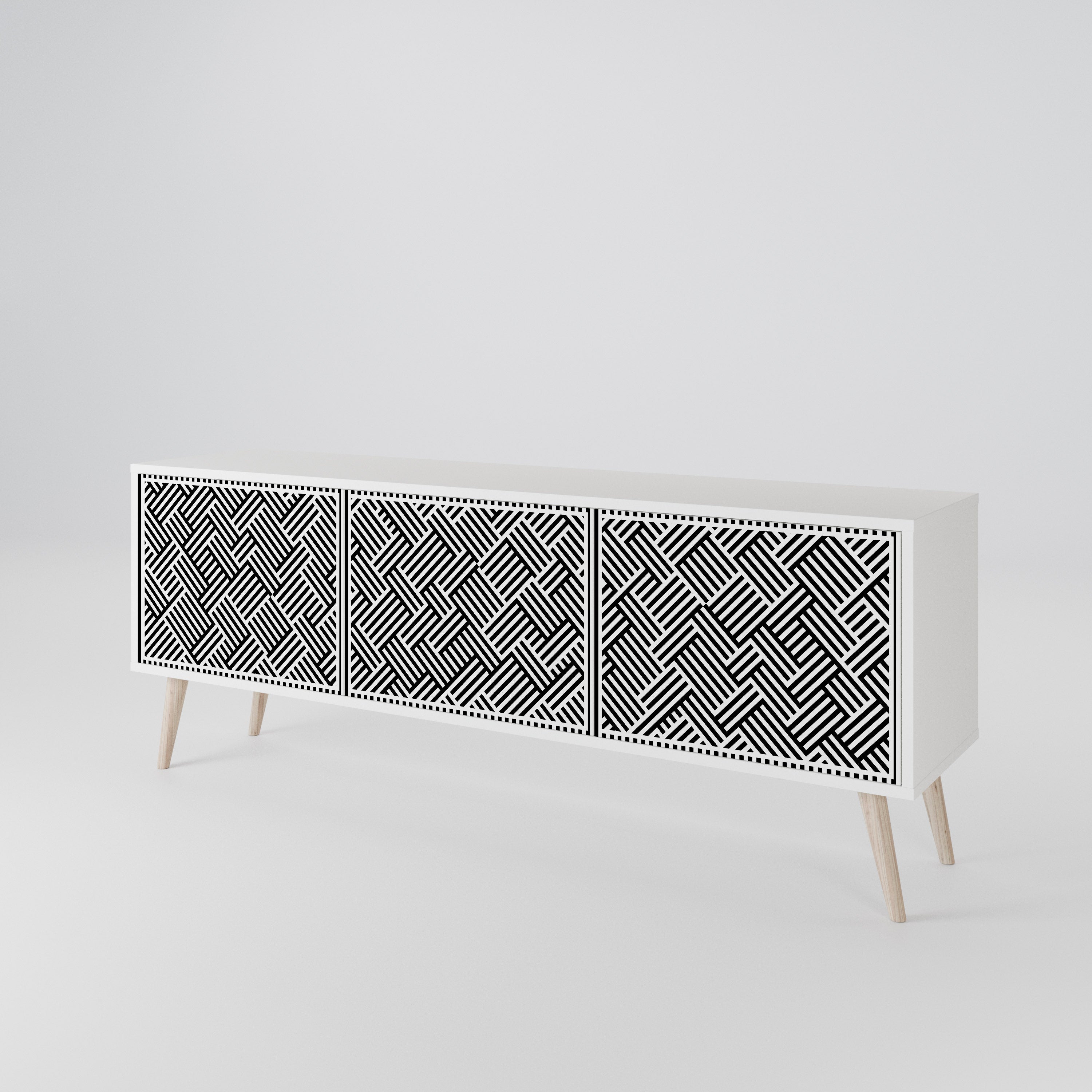 TEMPORARY SEQUENCE TV-bänk med 3 dörrar