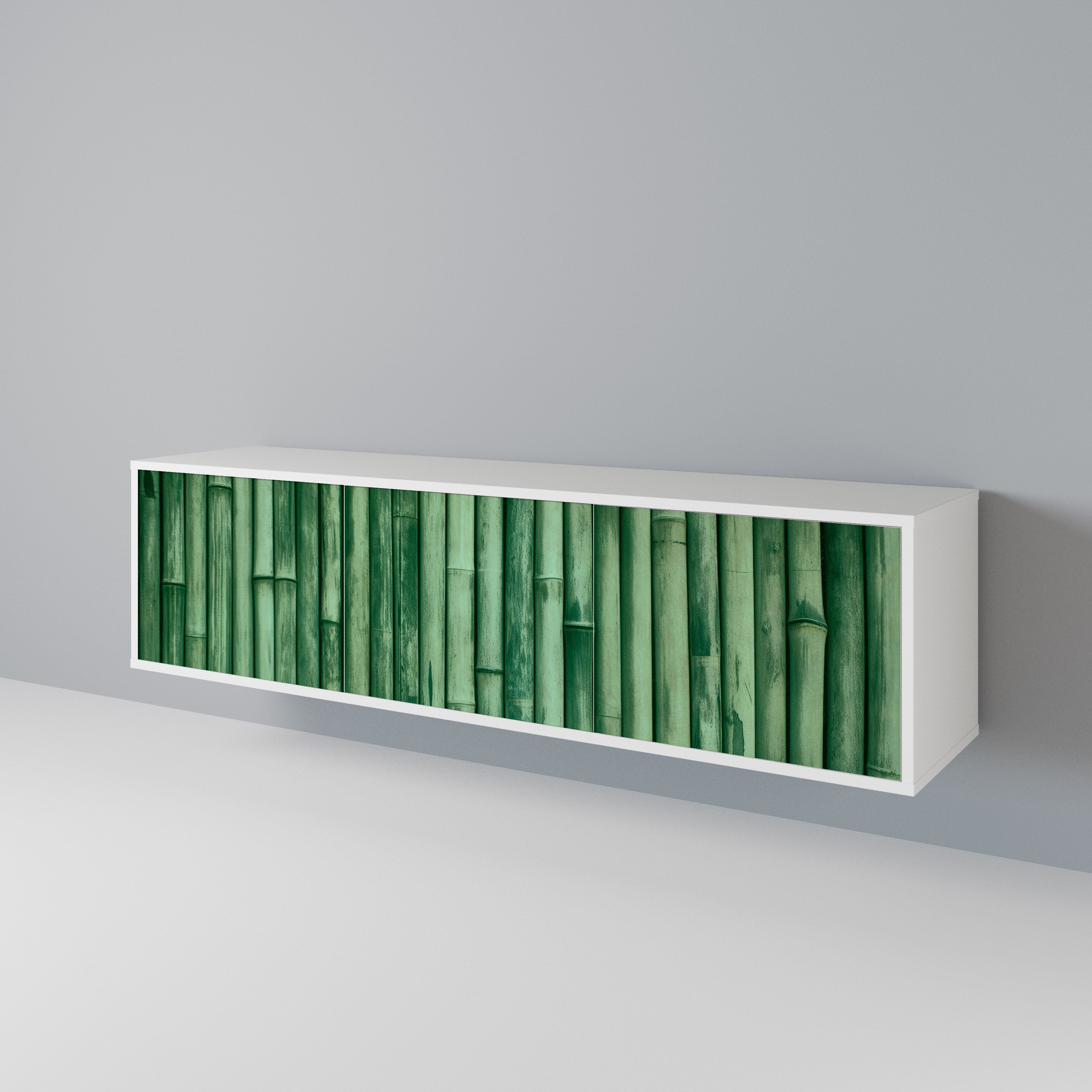 NATURAL GREEN TV-bänk med 3 dörrar