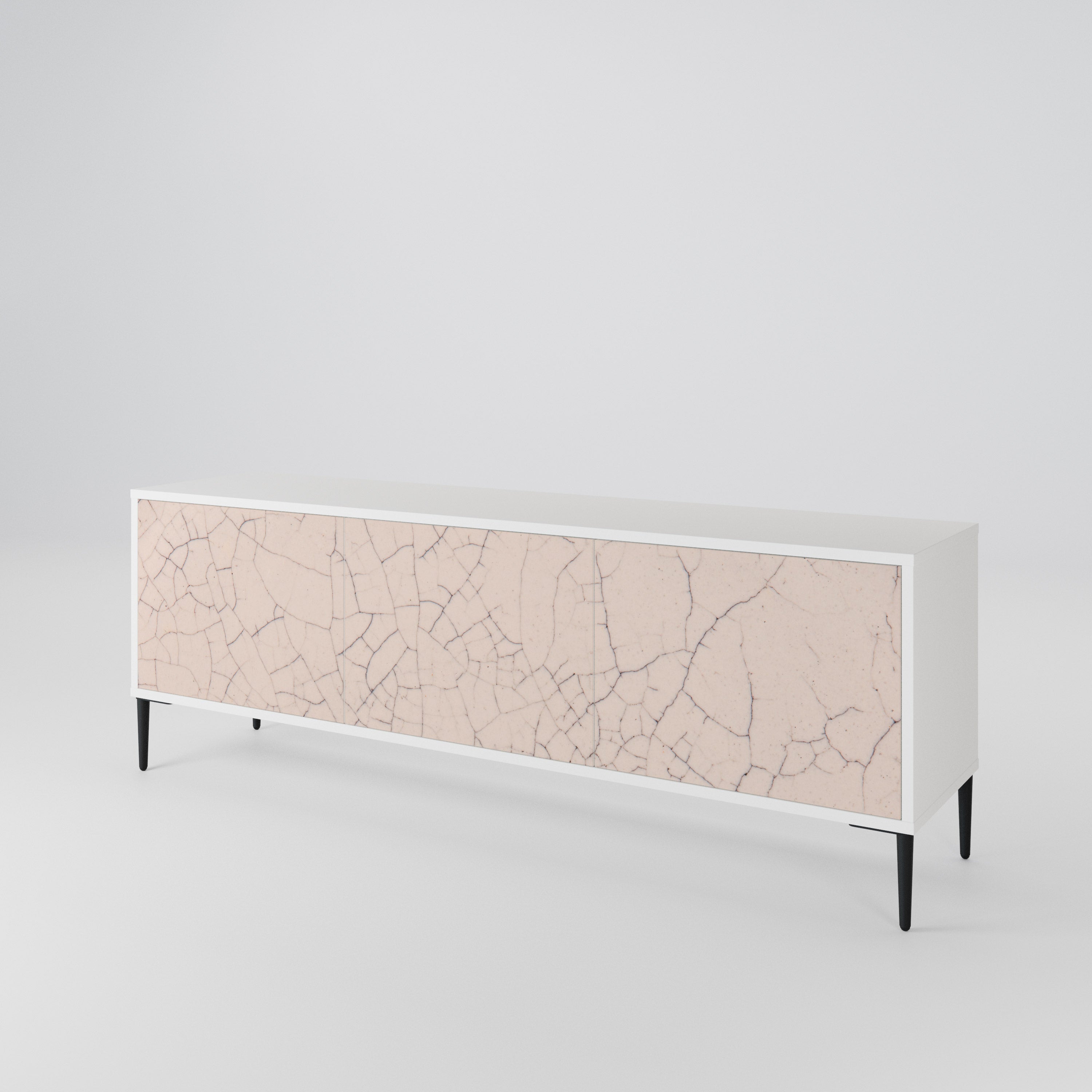 CERAMIC TEXTURE TV-bänk med 3 dörrar