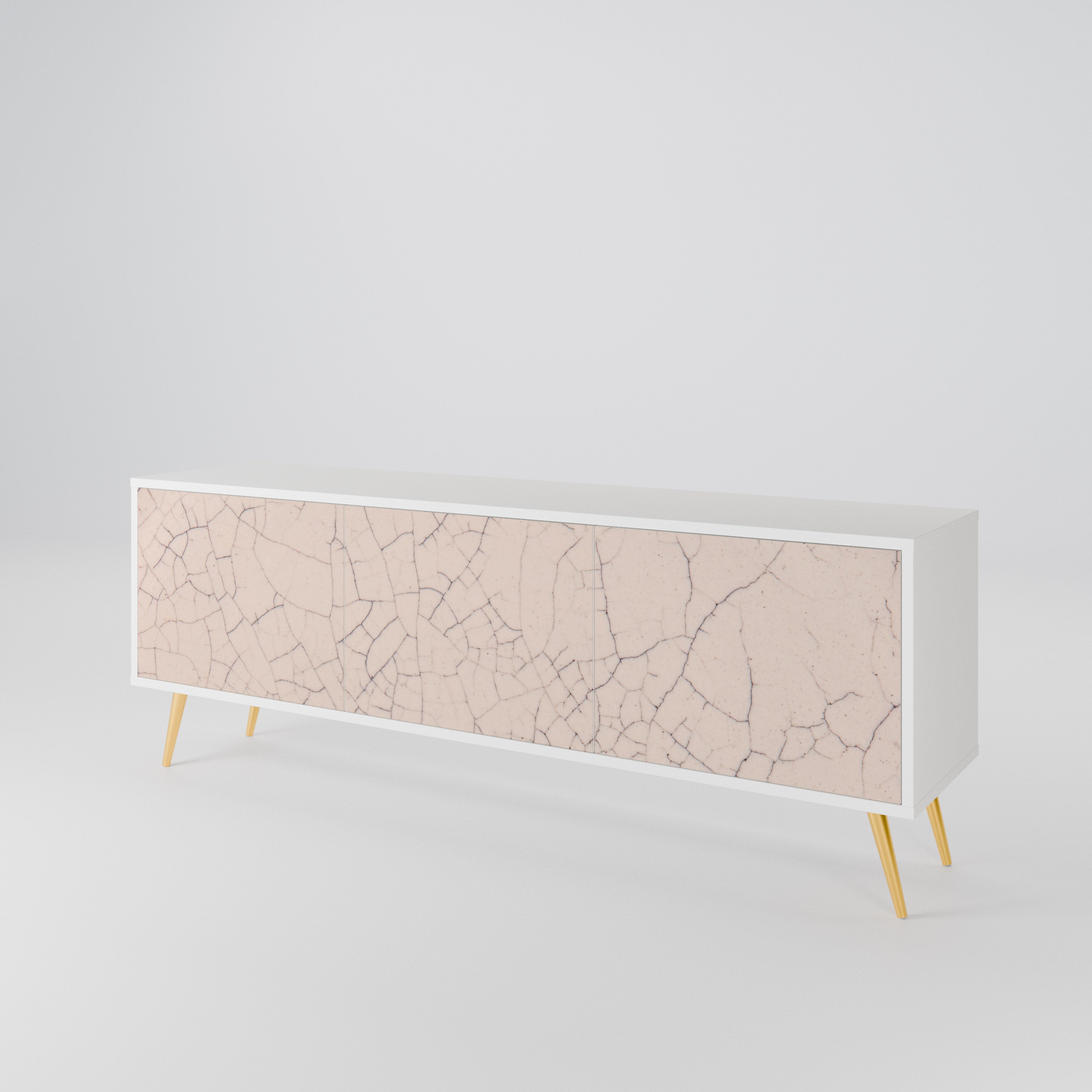 CERAMIC TEXTURE TV-bänk med 3 dörrar