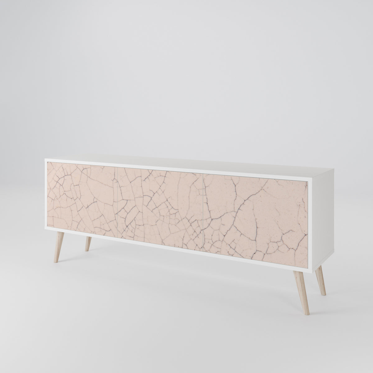 CERAMIC TEXTURE TV-bänk med 3 dörrar