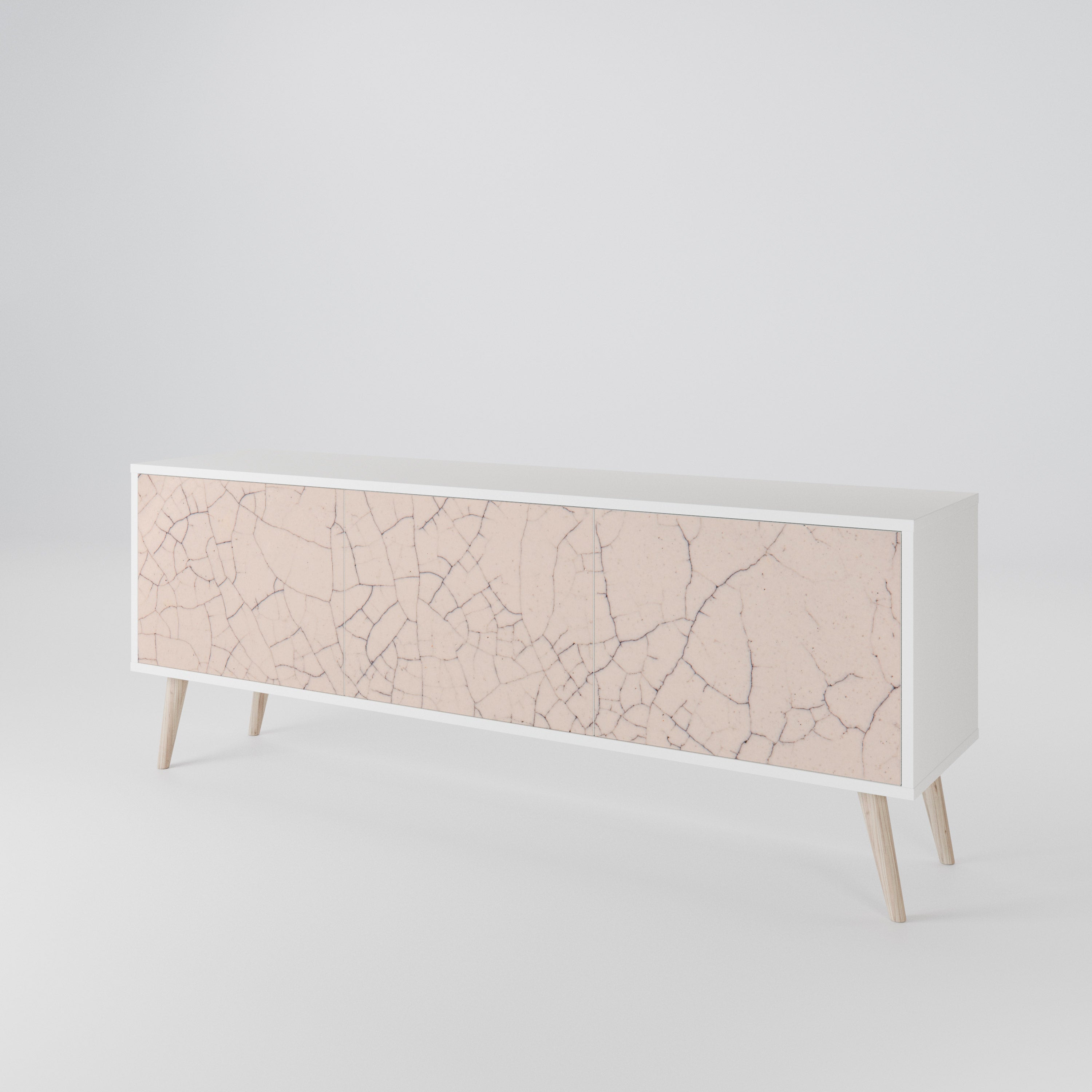 CERAMIC TEXTURE TV-bänk med 3 dörrar