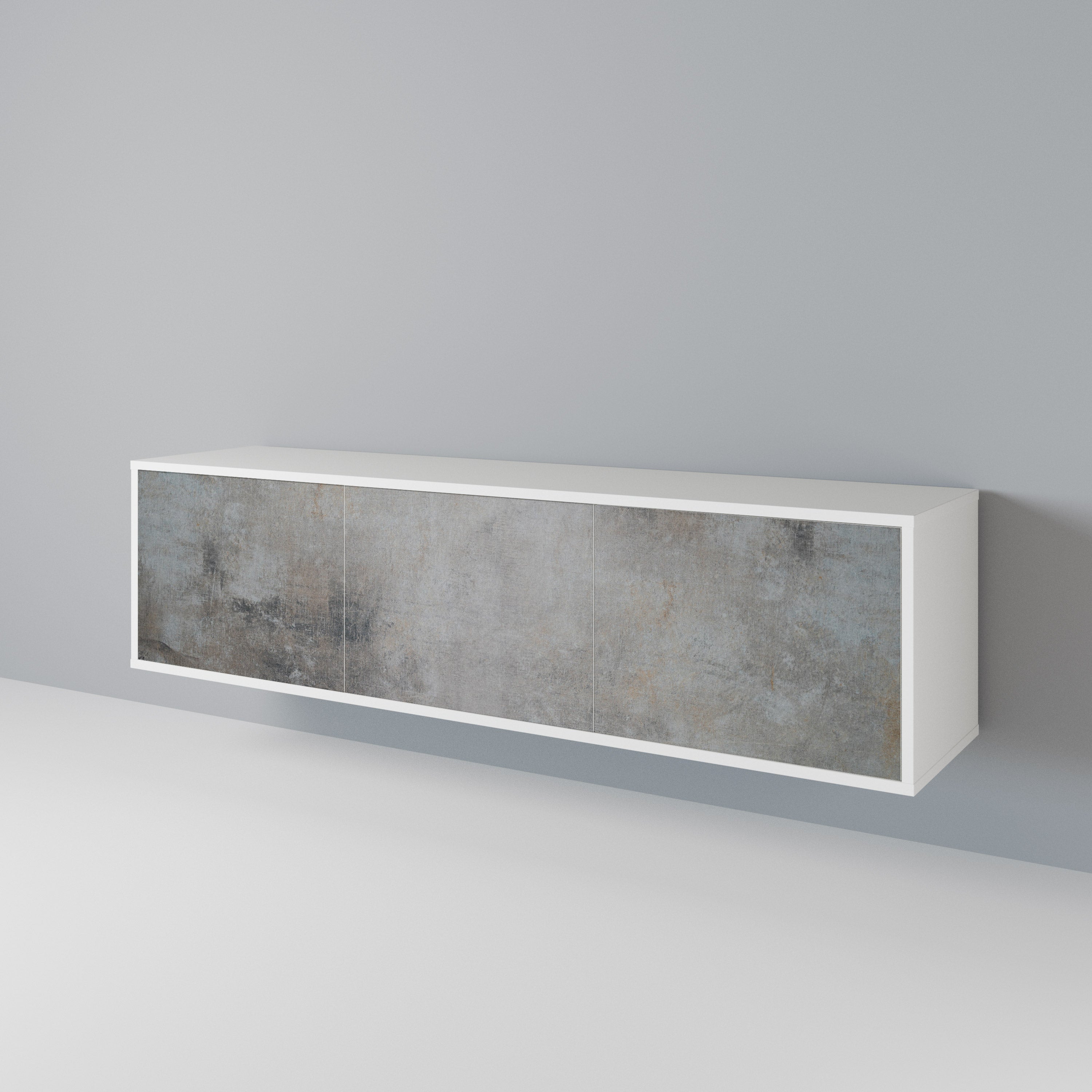 CONCRETE WALL TV-bänk med 3 dörrar