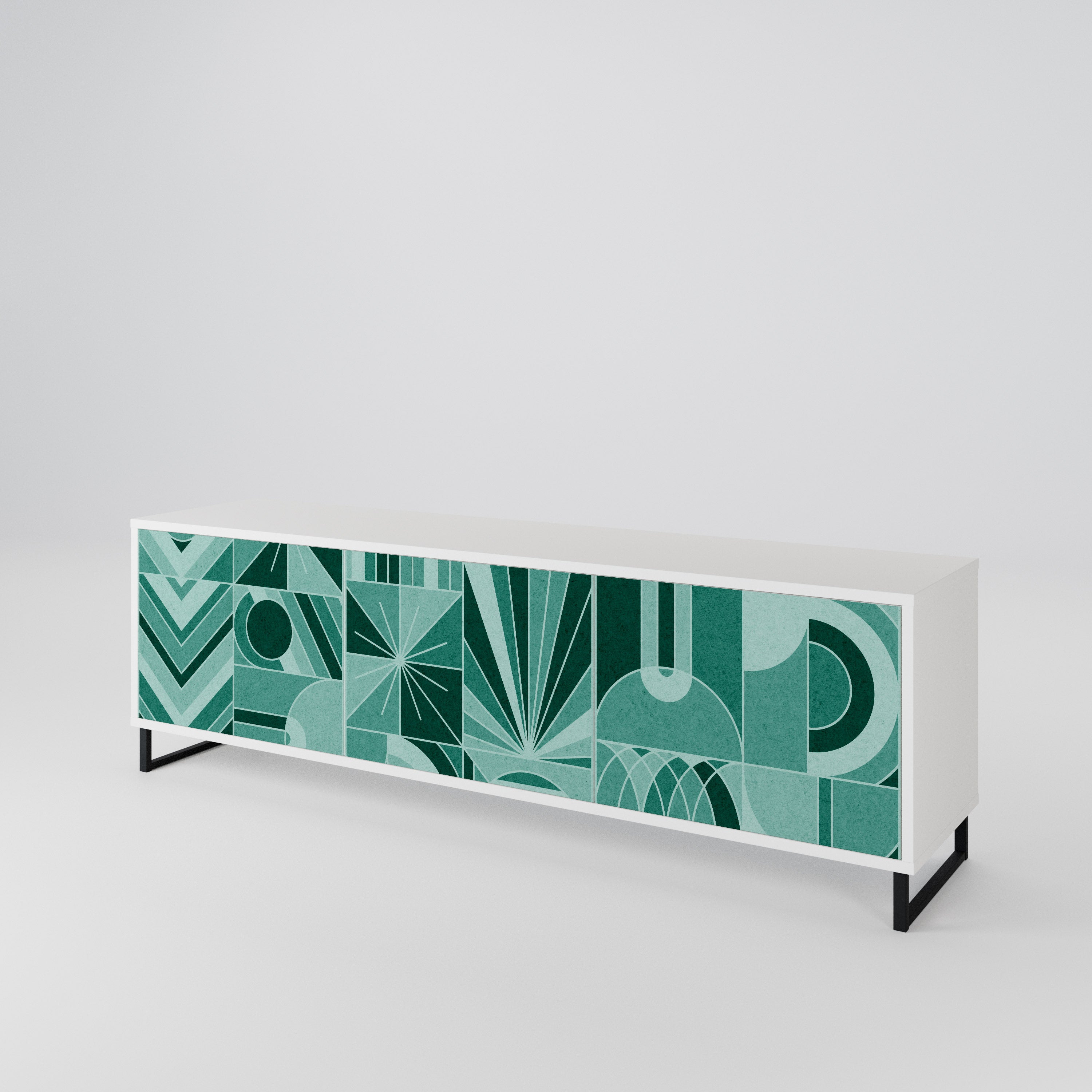 HARMONIC GRID TV-bänk med 3 dörrar