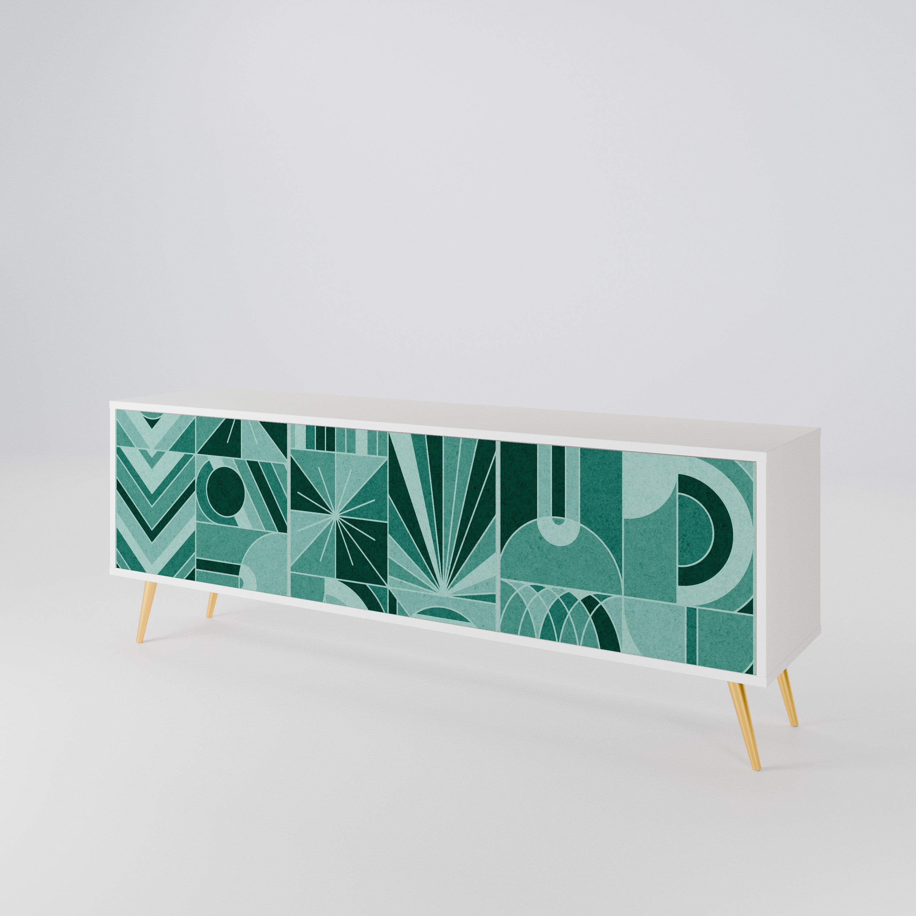 HARMONIC GRID TV-bänk med 3 dörrar