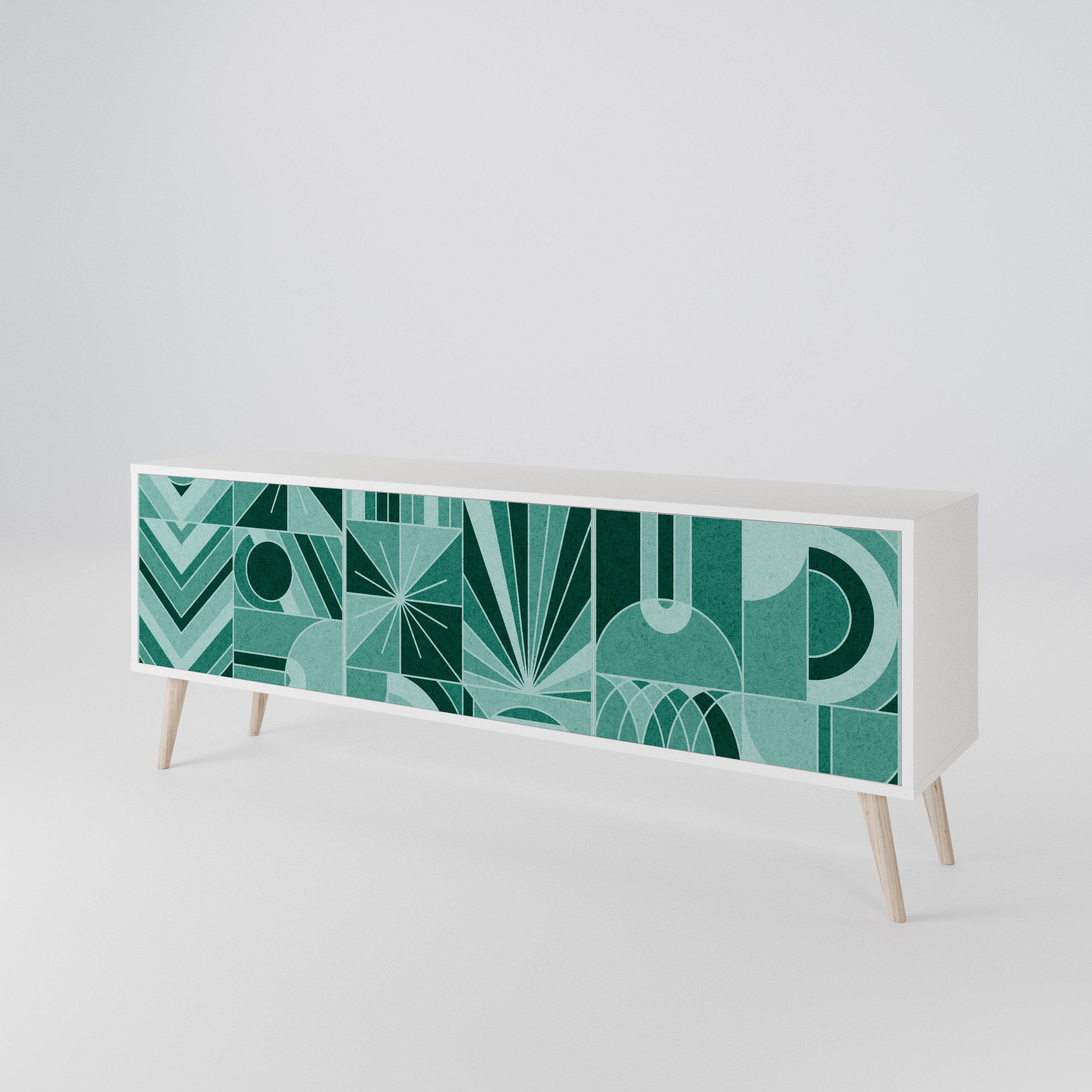 HARMONIC GRID TV-bänk med 3 dörrar