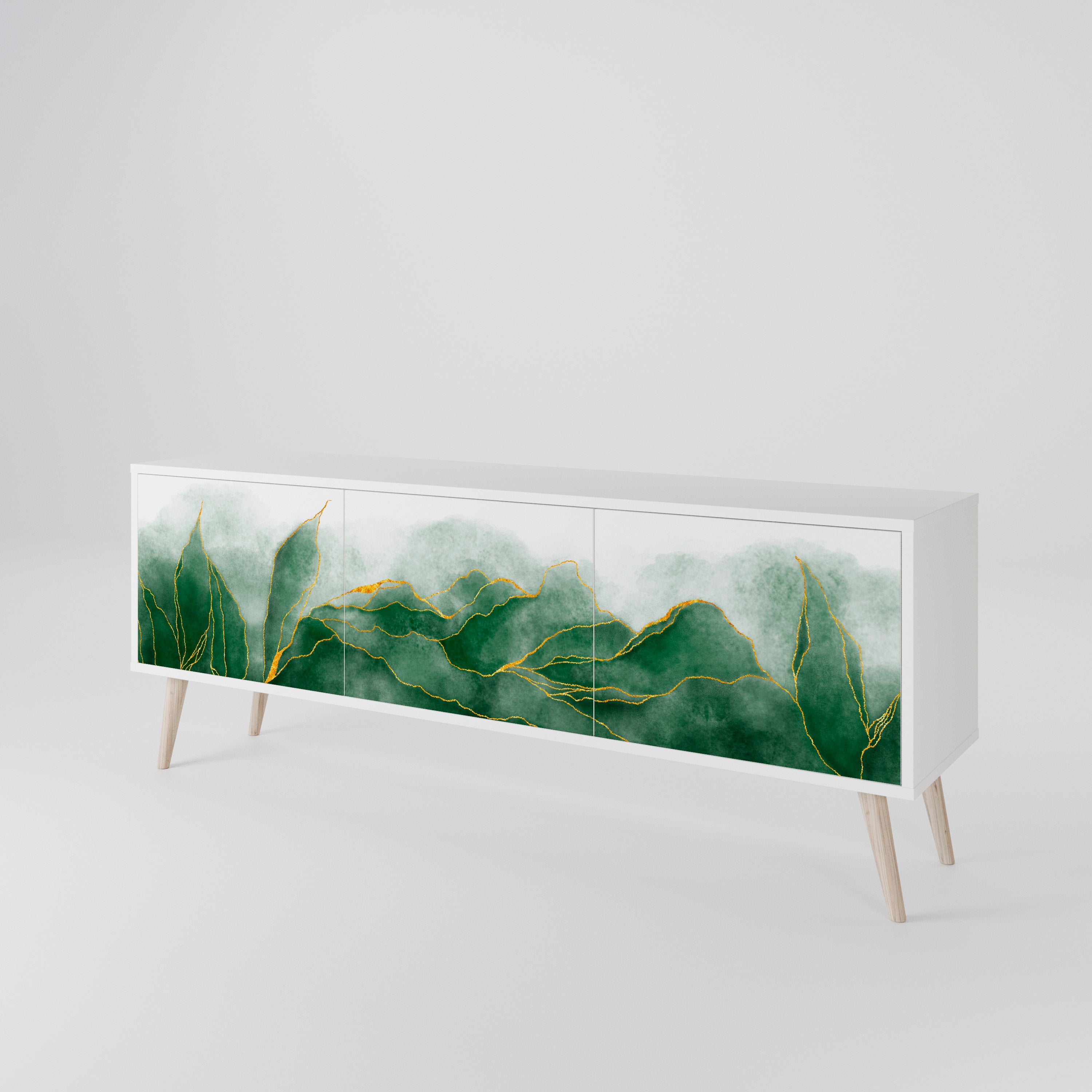EXPENSIVE NATURE TV-bänk med 3 dörrar