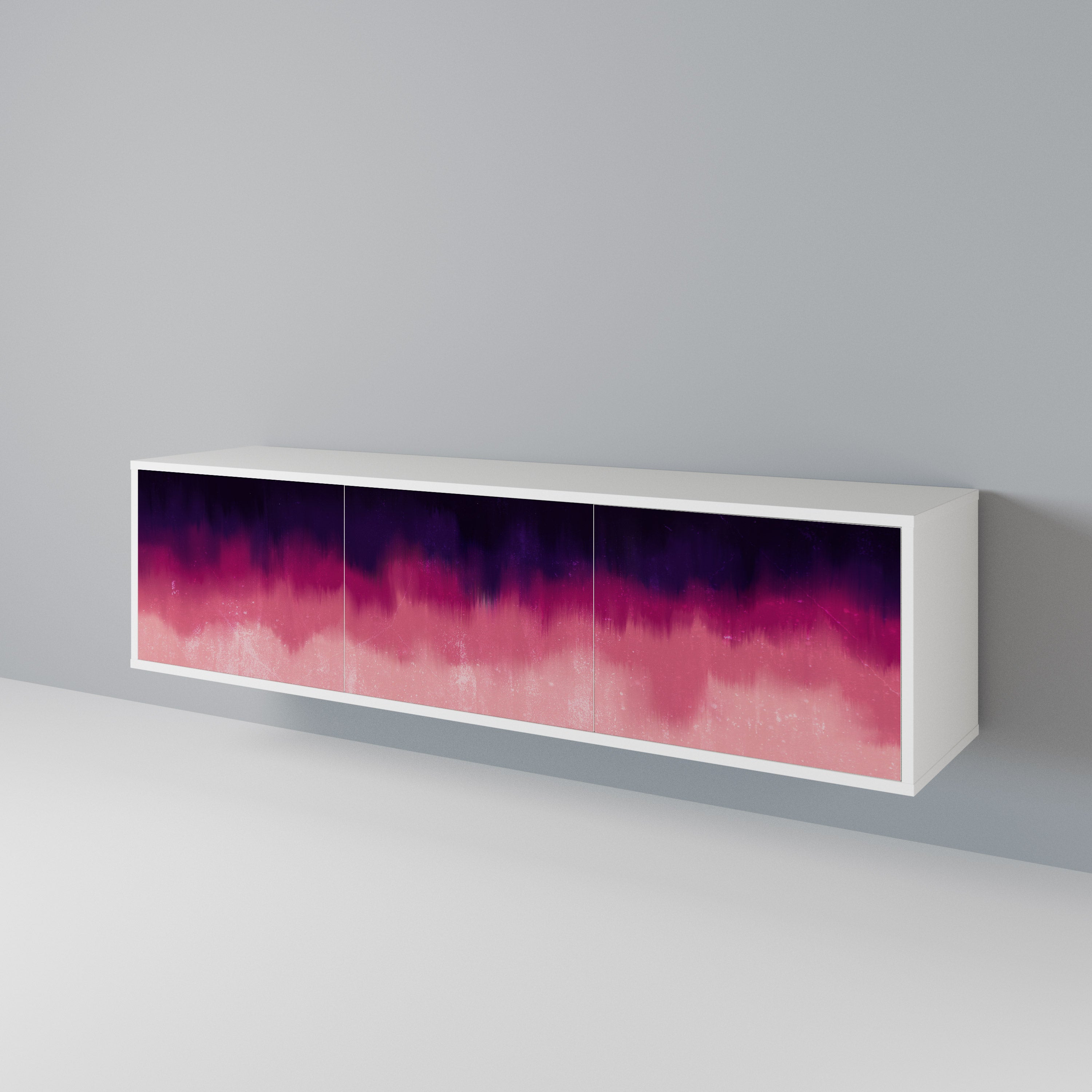 AURORA BOREALIS TV-bänk med 3 dörrar