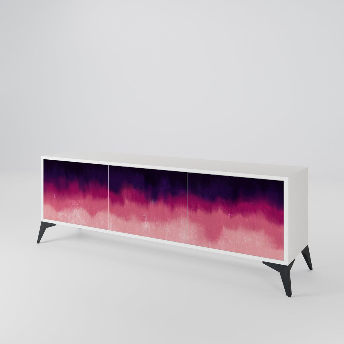 AURORA BOREALIS TV-bänk med 3 dörrar