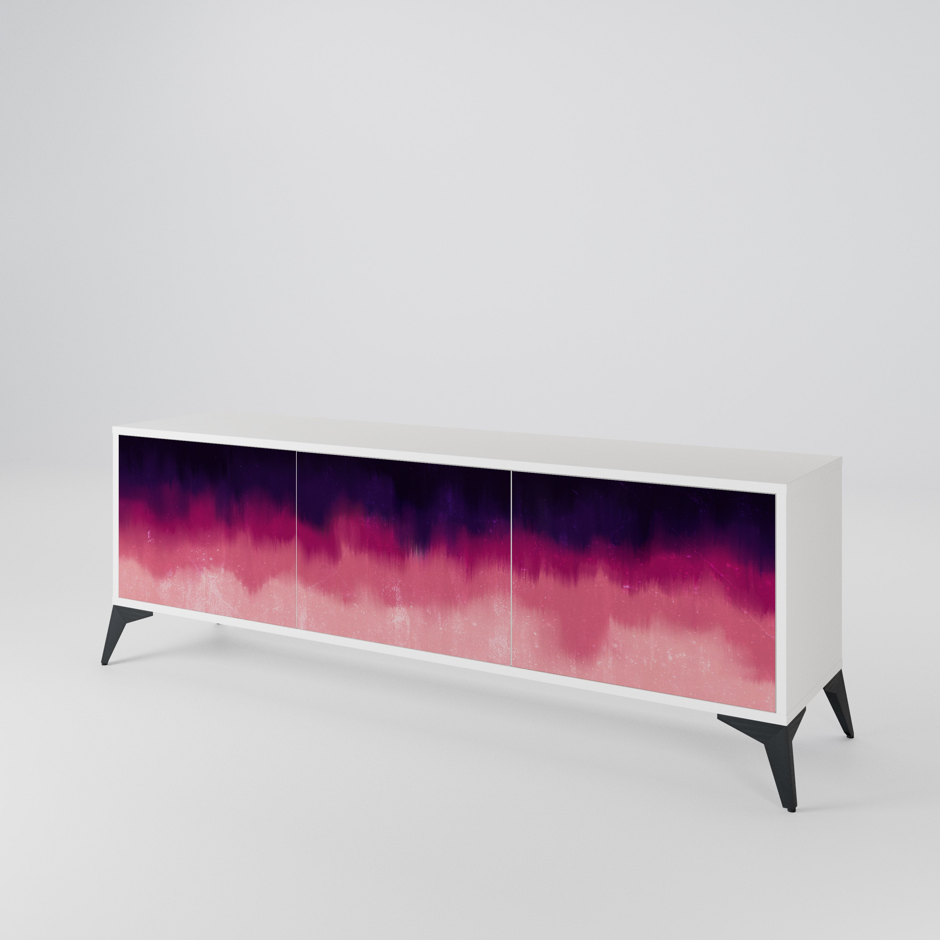 AURORA BOREALIS TV-bänk med 3 dörrar