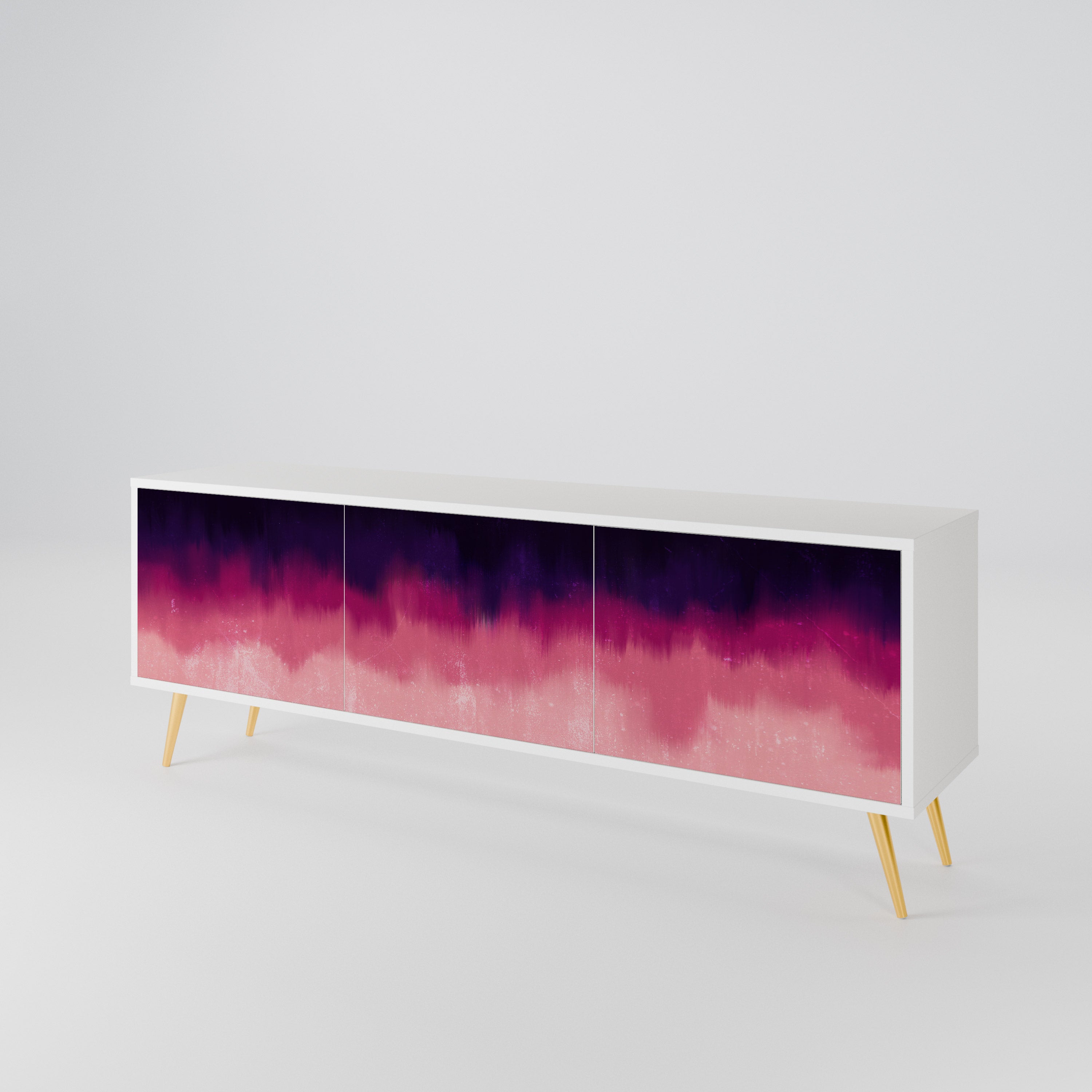 AURORA BOREALIS TV-bänk med 3 dörrar
