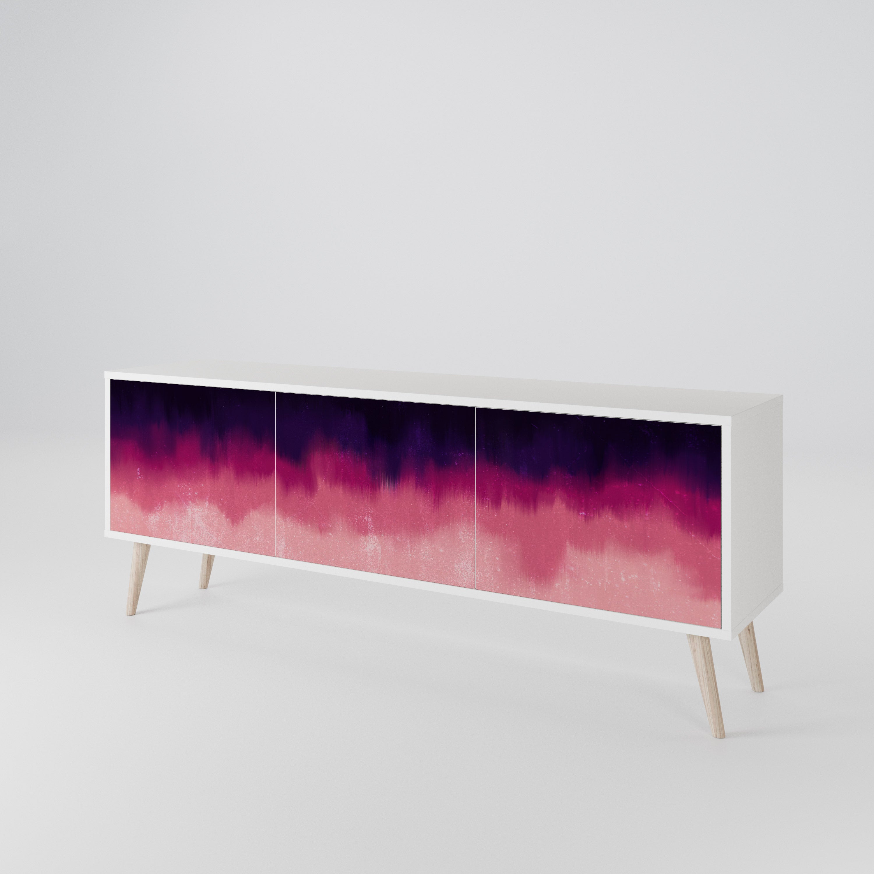 AURORA BOREALIS TV-bänk med 3 dörrar