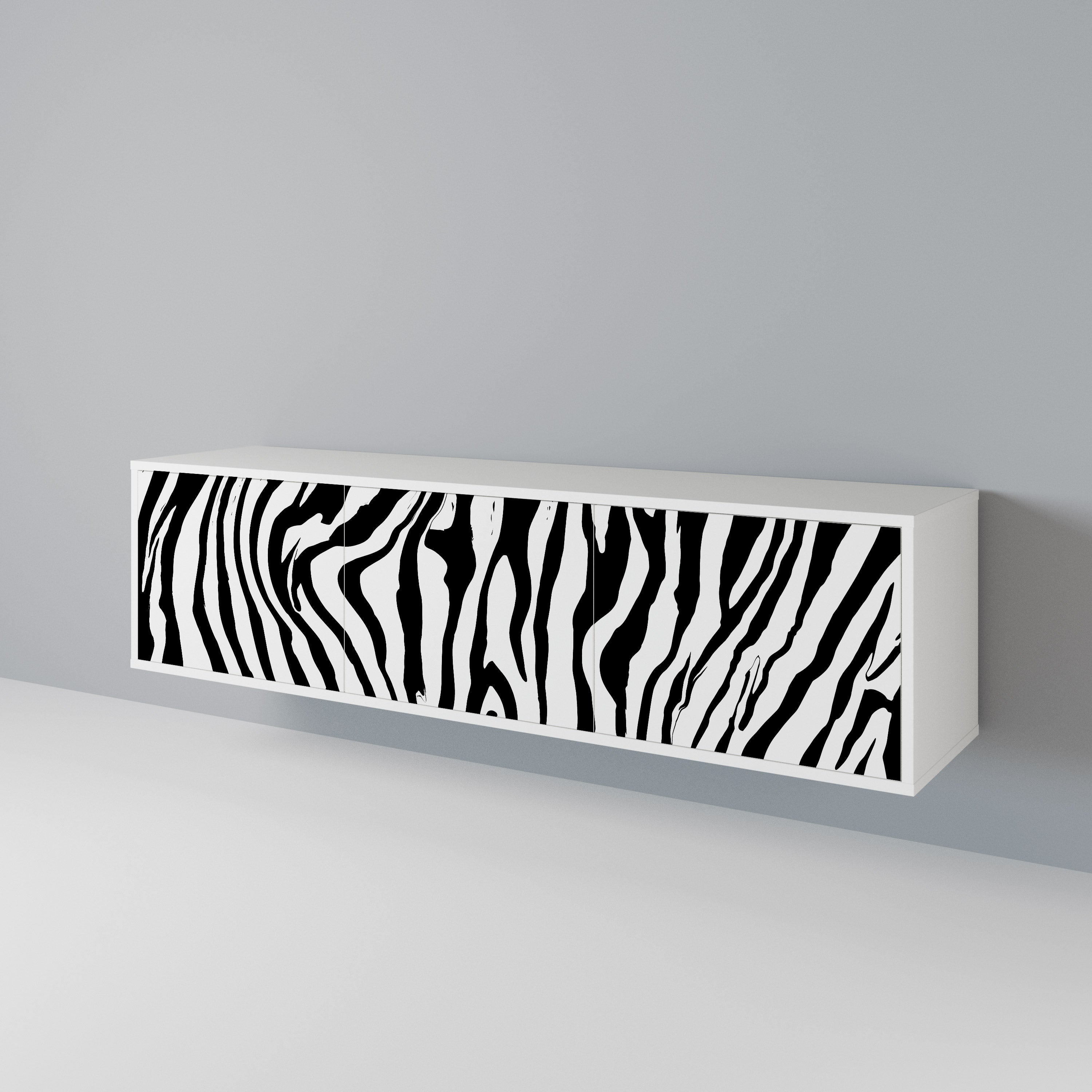 SPLENDID ZEBRA TV-bänk med 3 dörrar