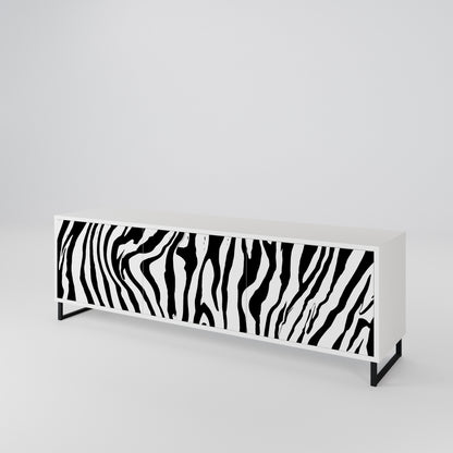SPLENDID ZEBRA TV-bänk med 3 dörrar